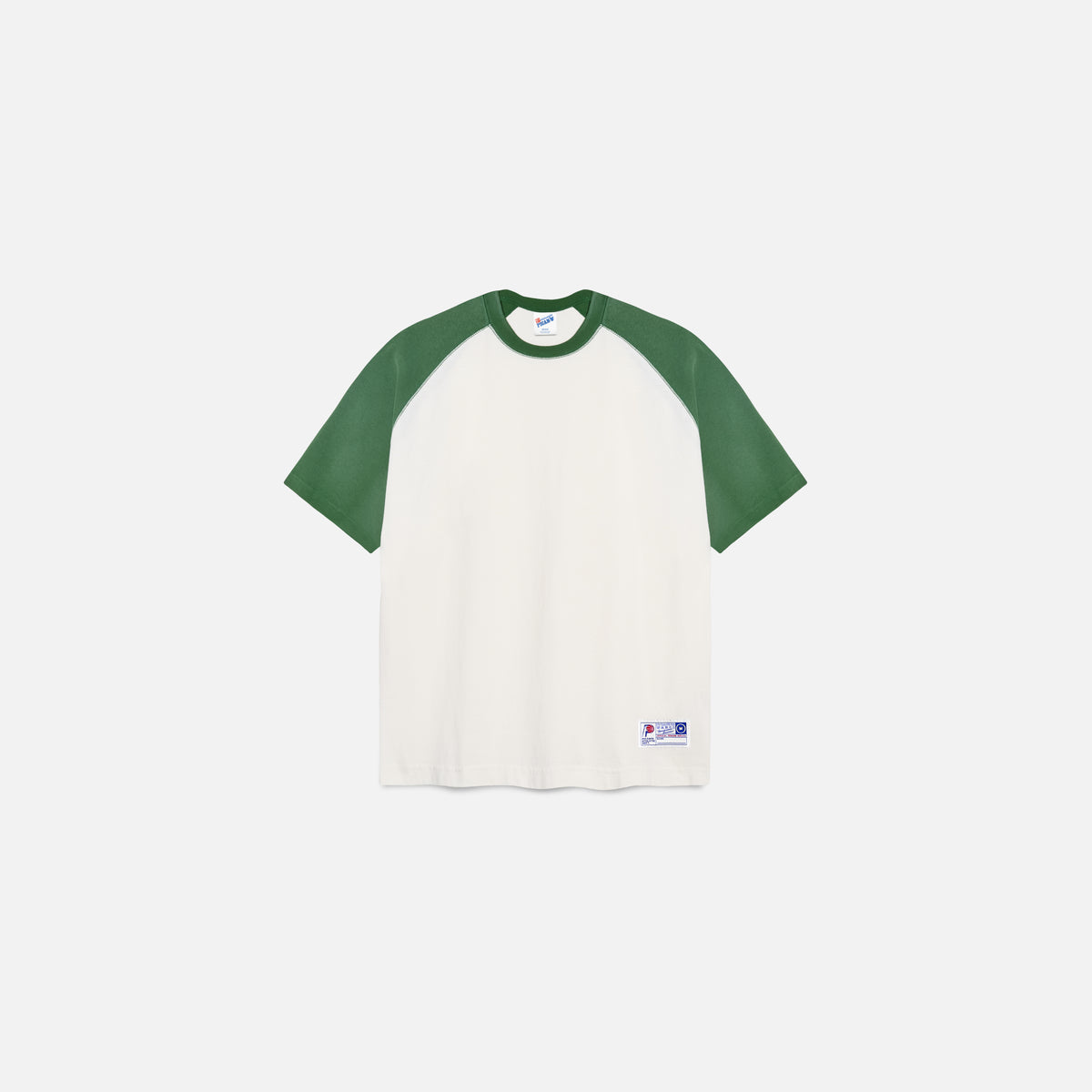 RAGLAN ATHL. T-SHIRT GREEN / IVORY – PICANTE