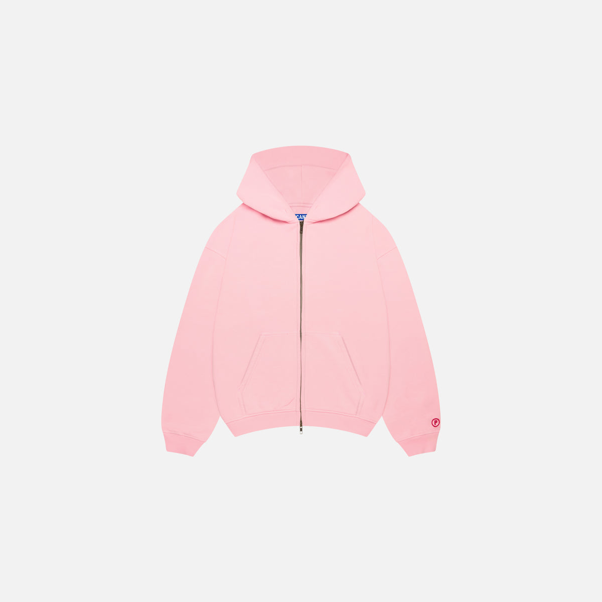 Pink hoodie with zipper deals