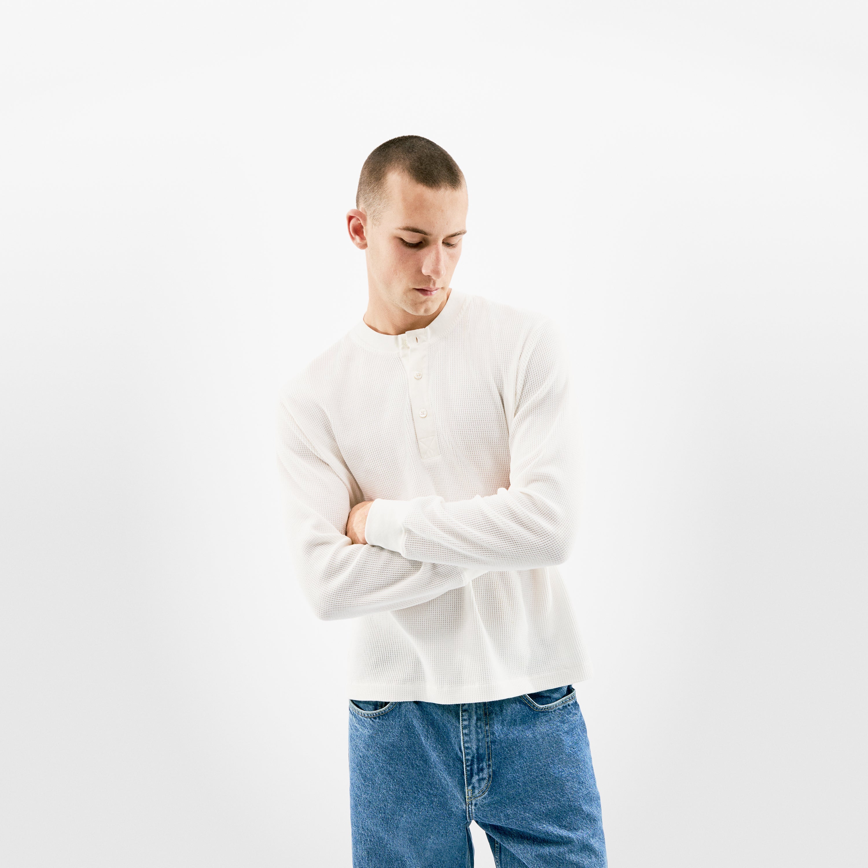 Everyday Waffle Henley Longsleeve T-Shirt