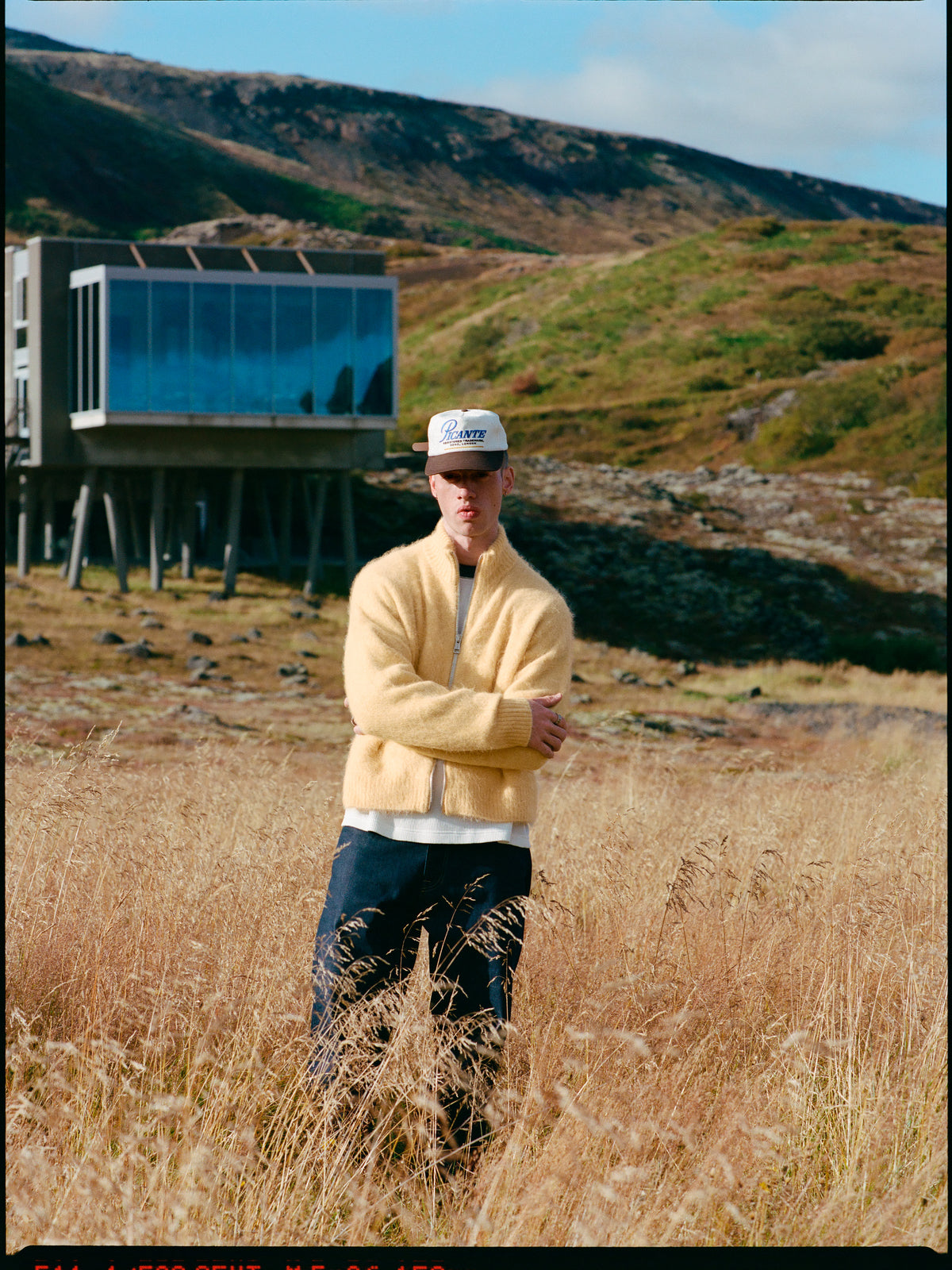 Alpaca Zip Funnel Knit Sweater