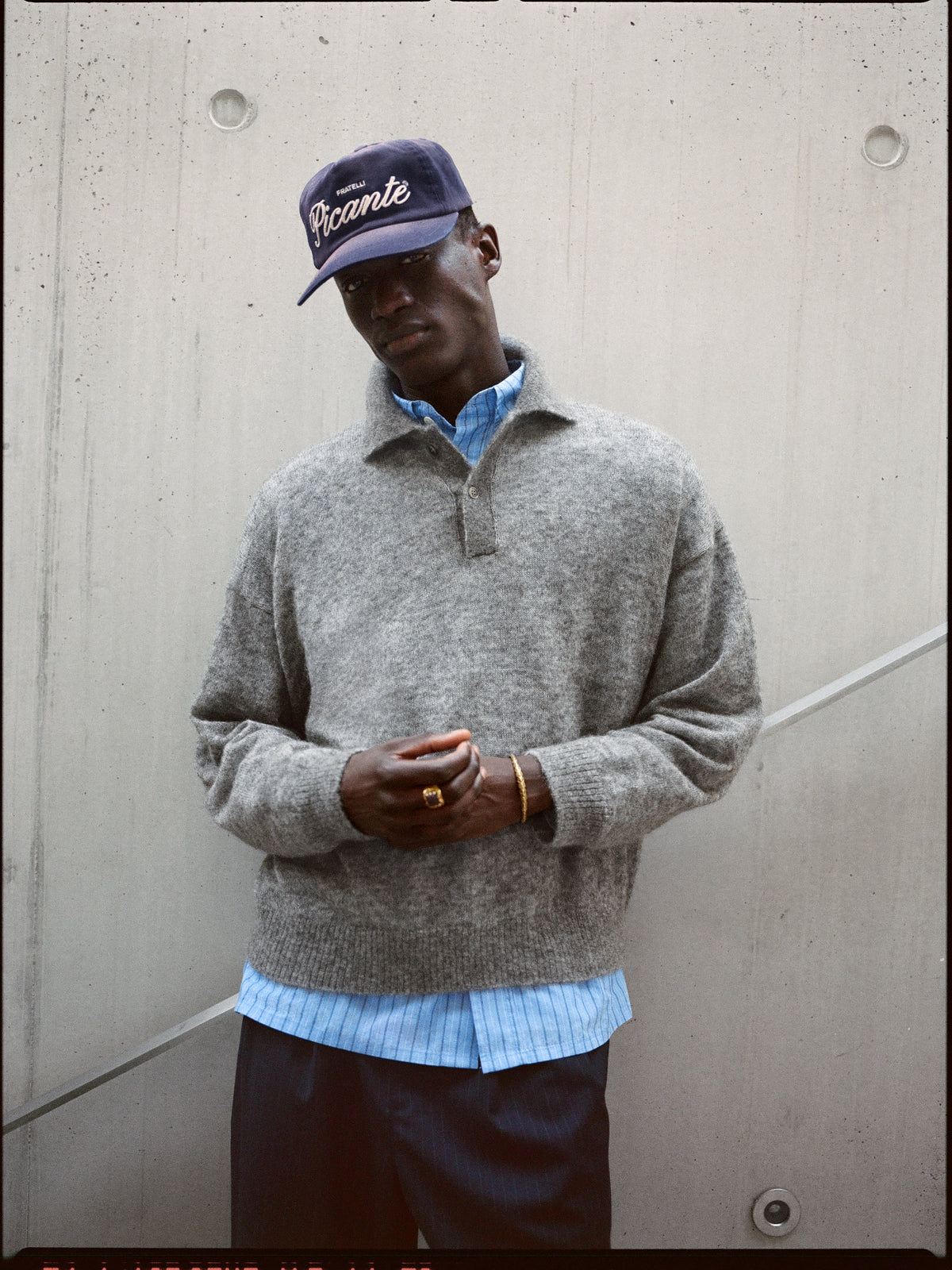 Invitation Mohair Knit Polo