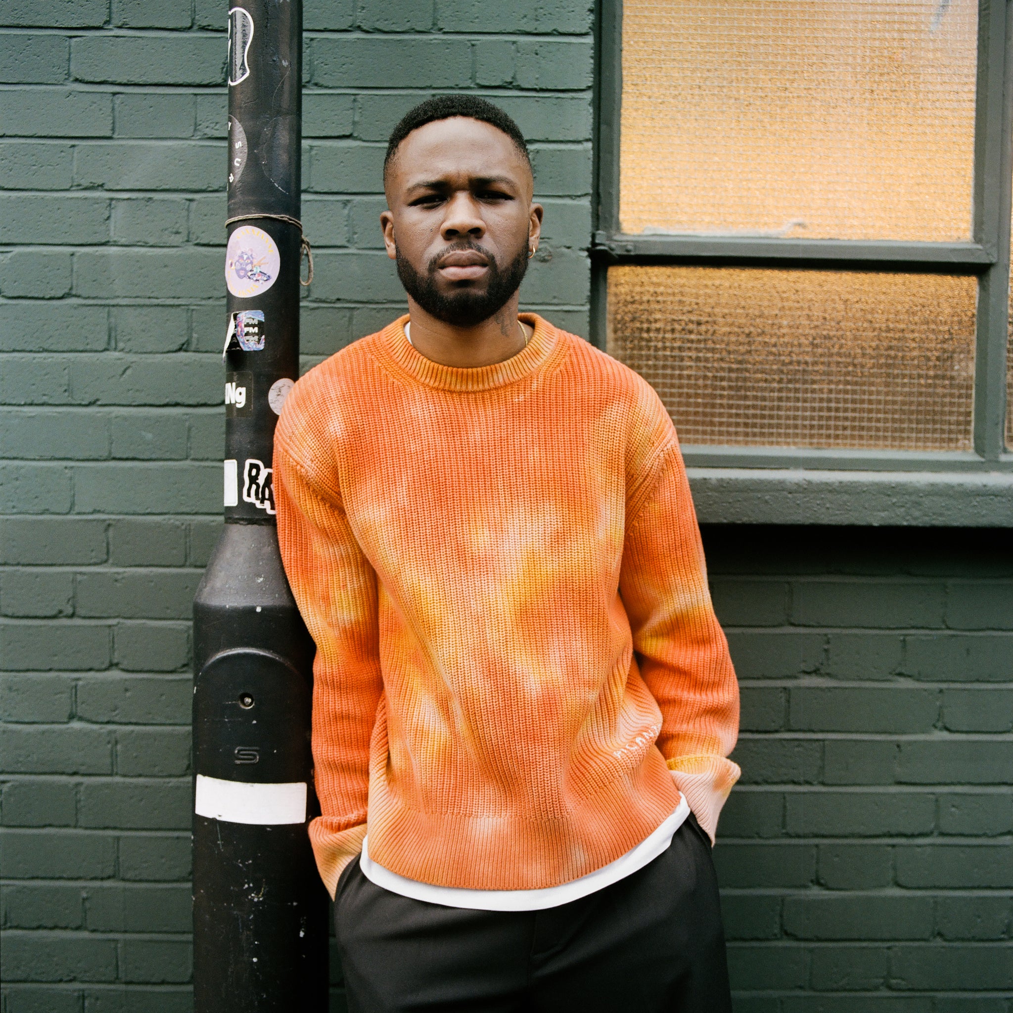 Orange tie dye jumper clearance