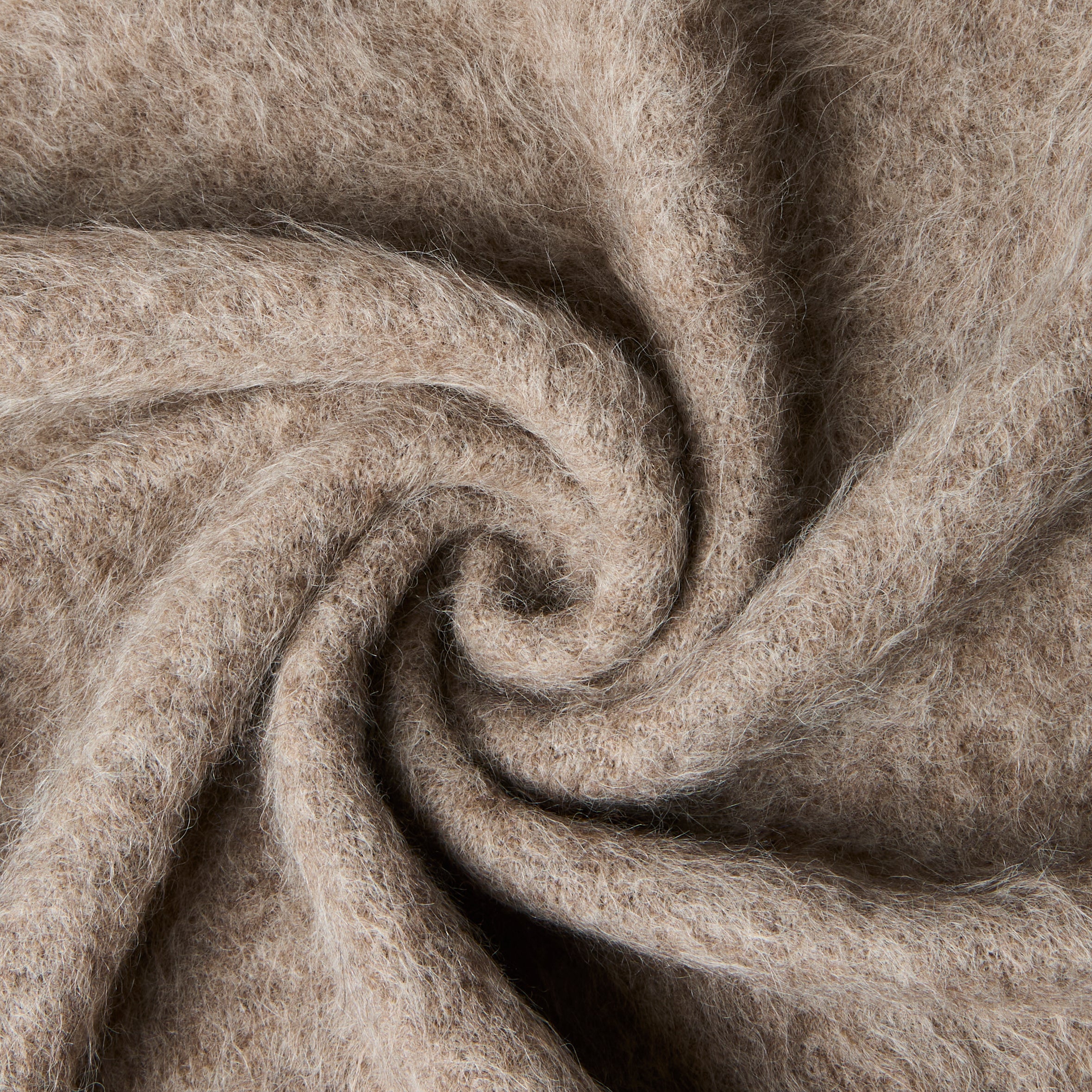 Alpaca Zip Funnel Knit Sweater