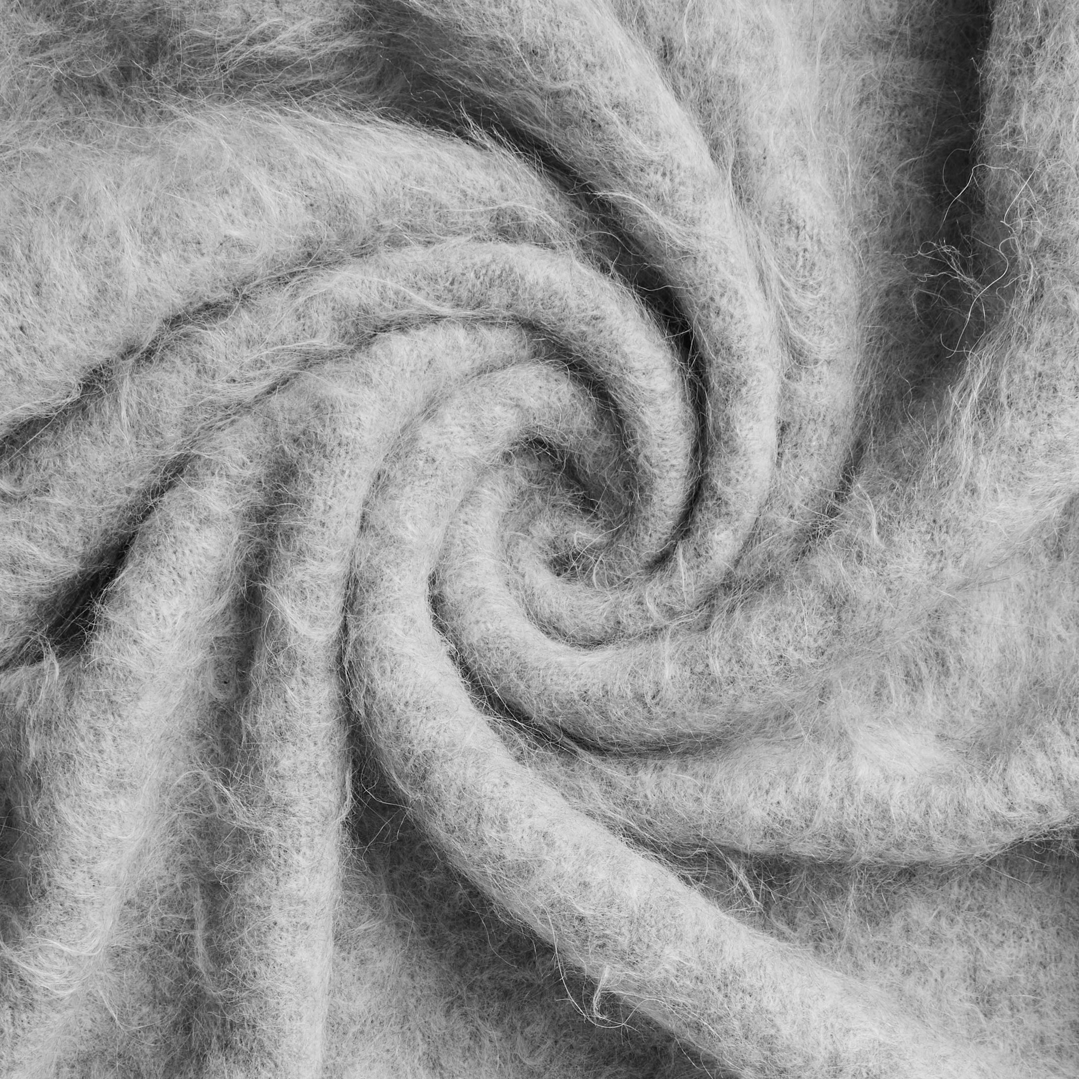 Alpaca Zip Funnel Knit Sweater
