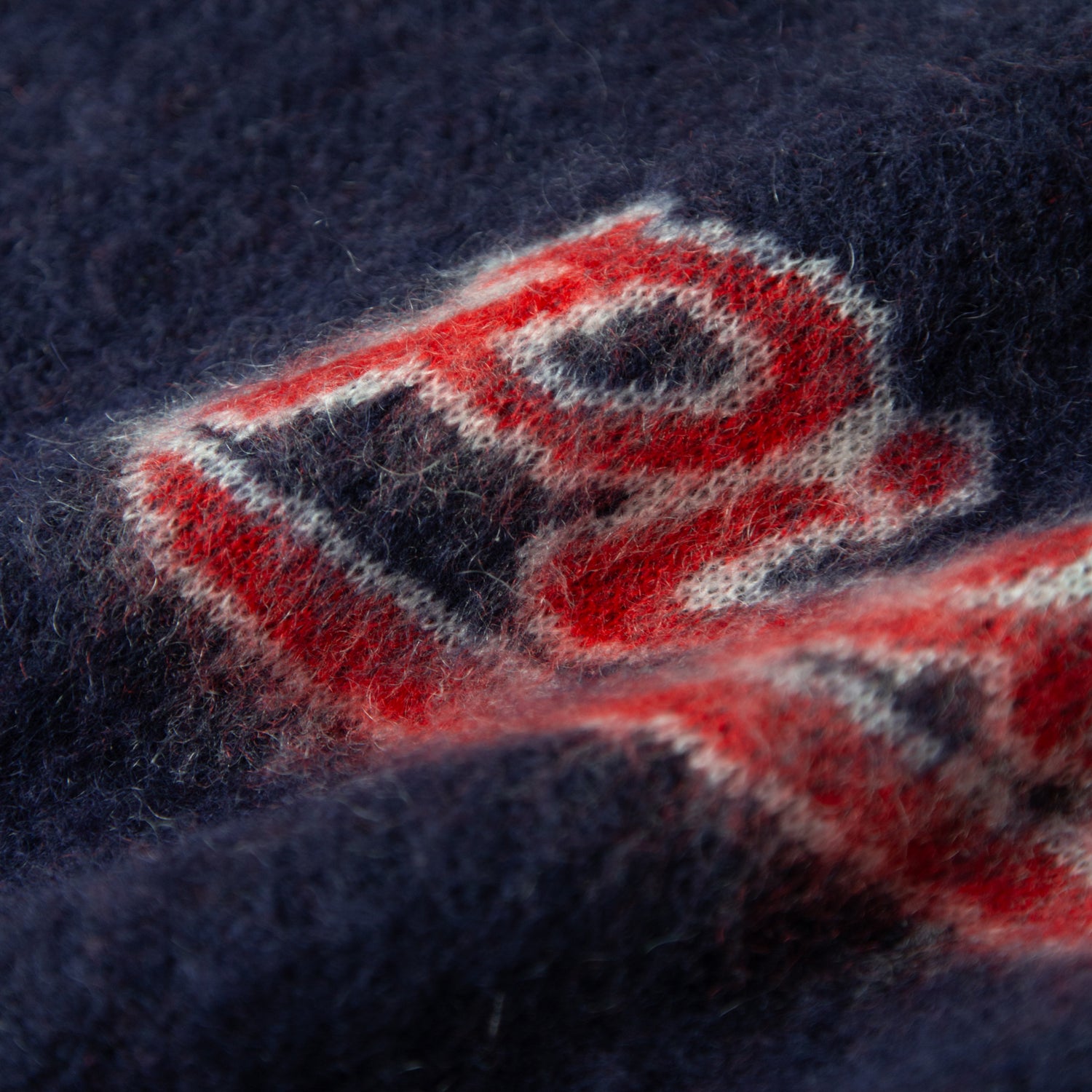 RUSSA MOHAIR KNIT SWEATER NAVY