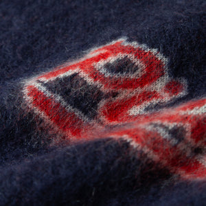 RUSSA MOHAIR KNIT SWEATER NAVY