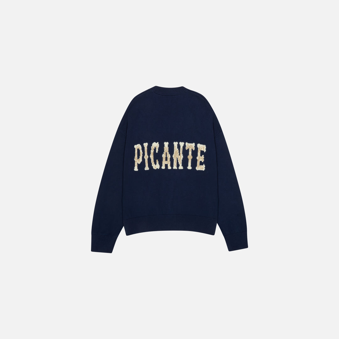 KALLMAN KNIT SWEATER NAVY PICANTE