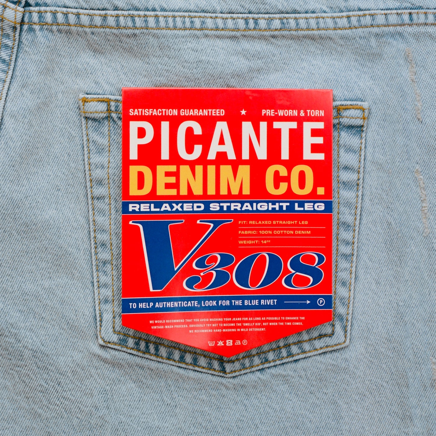 Straight Leg Jeans V308