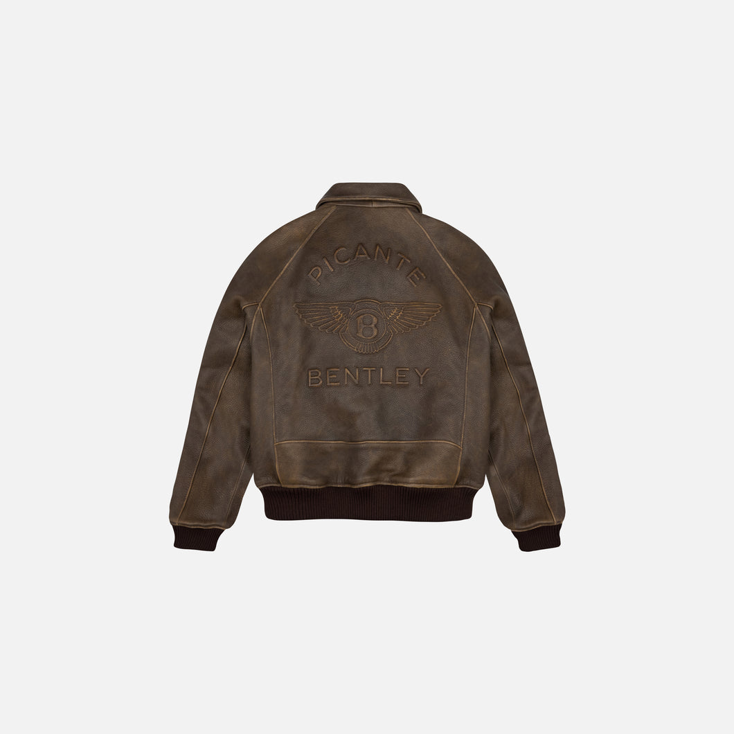 BENTLEY LEATHER BOMBER JACKET