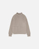 Washed Raw Edge Roll-Neck Sweater