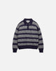 Invitation Mohair Knit Stripe Polo