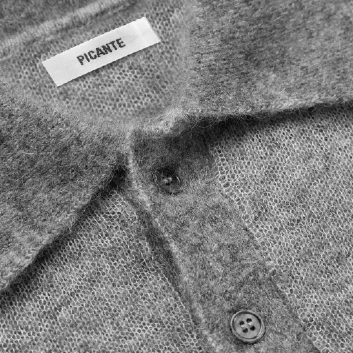 Mohair Knit Polo