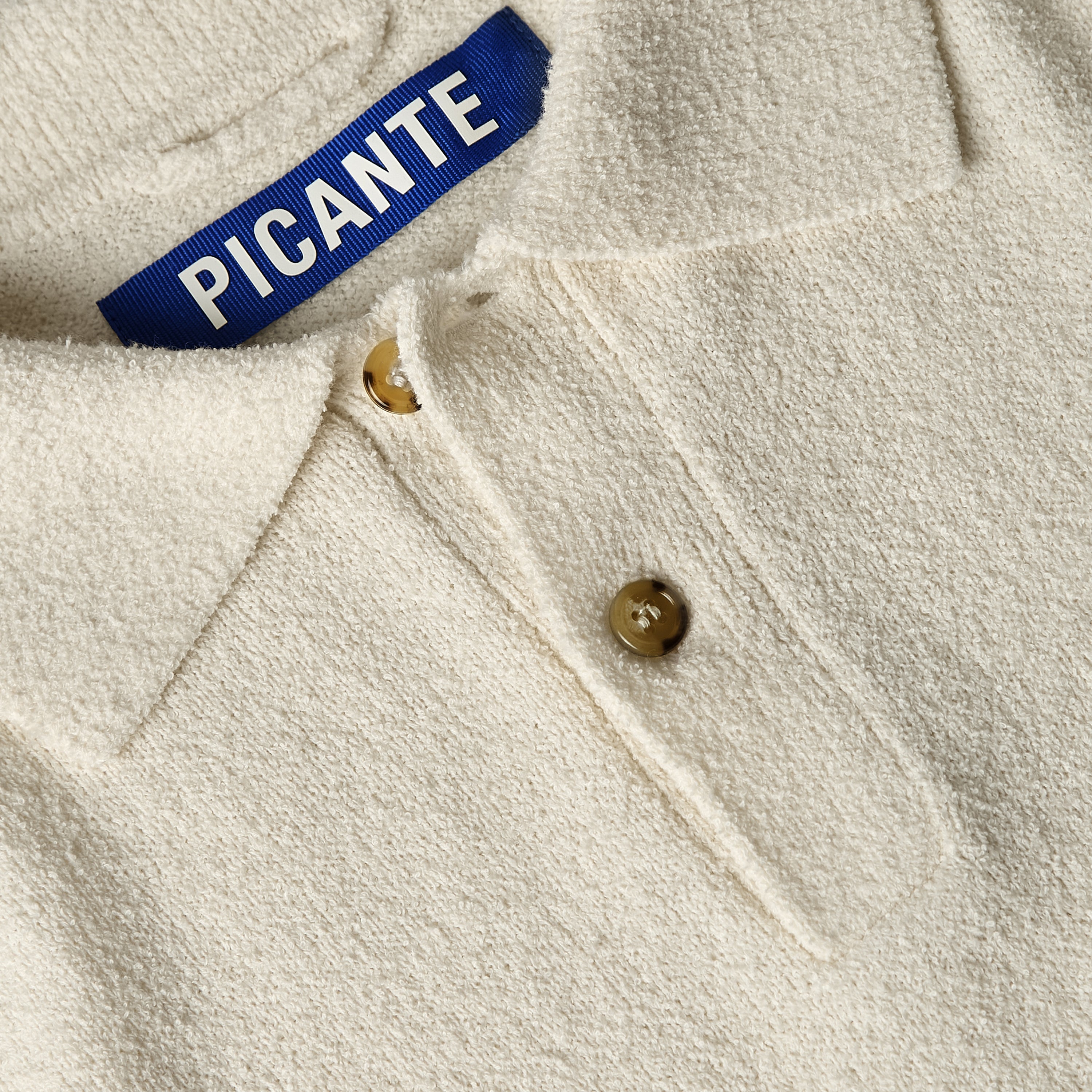 Boucle Longsleeve Polo Shirt