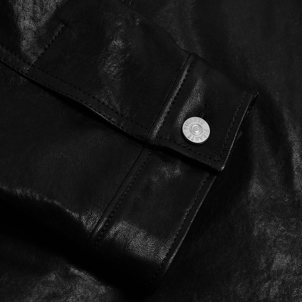 Leather Lambskin Trucker