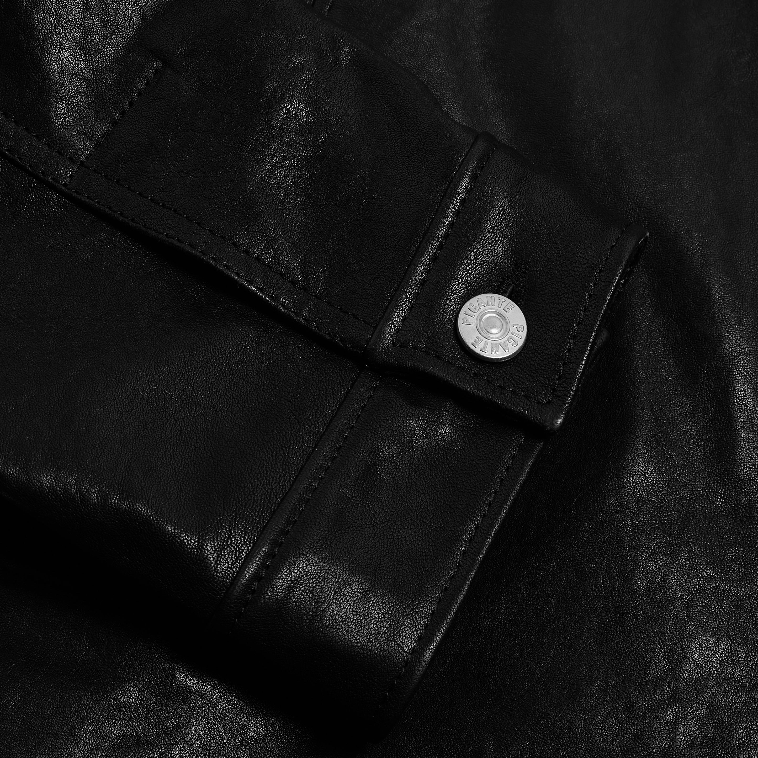Leather Lambskin Trucker