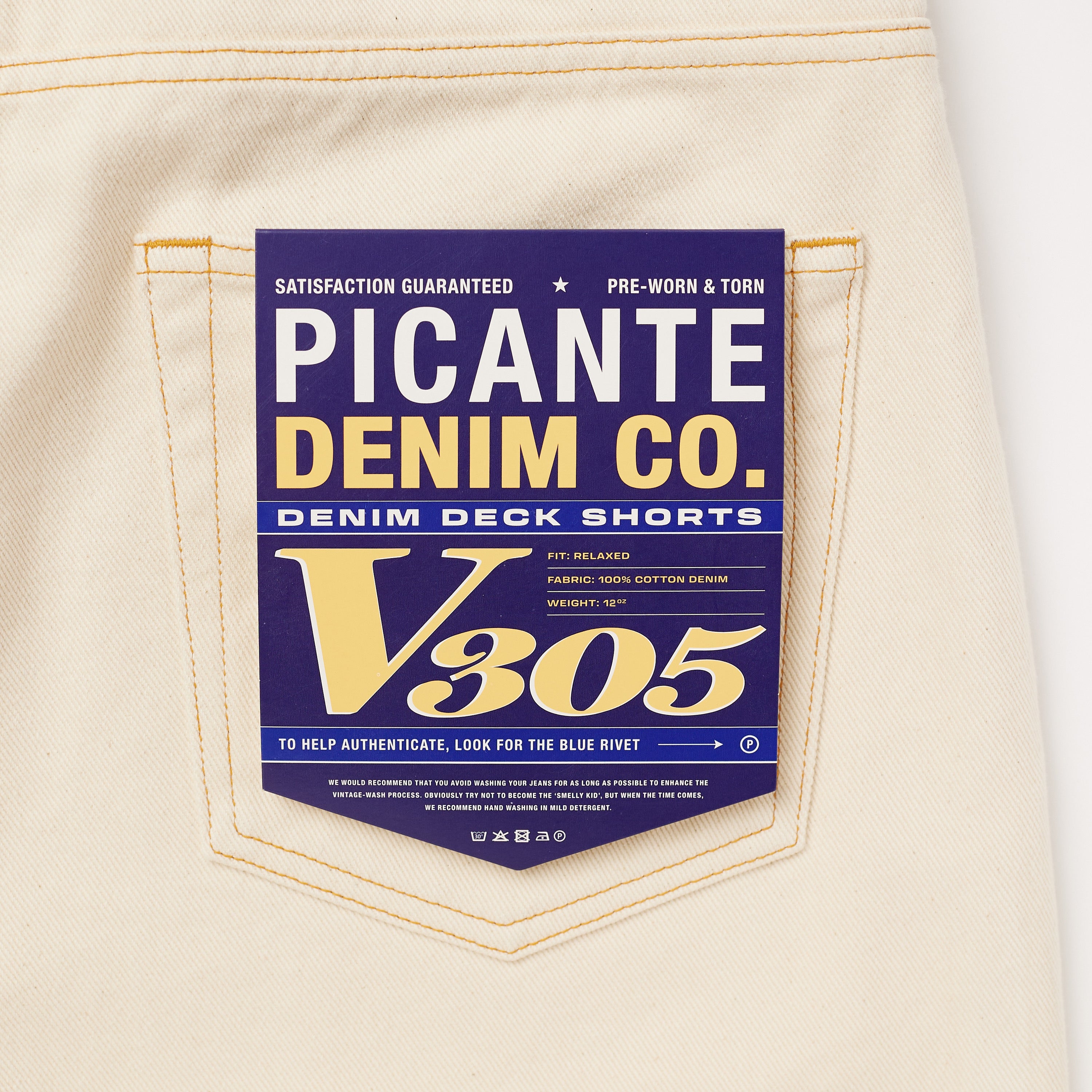 Denim Deck Shorts V305