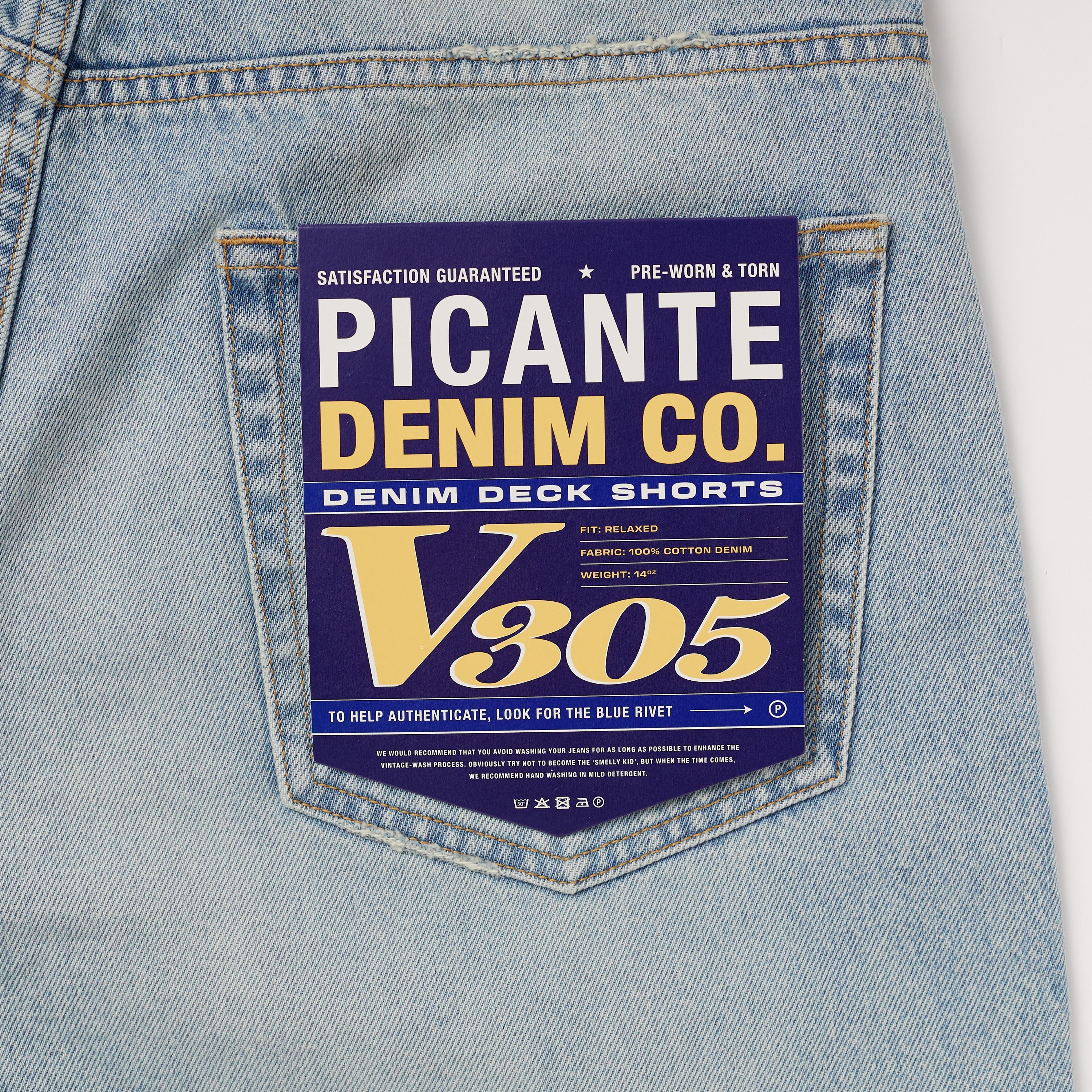 Denim Deck Shorts V305
