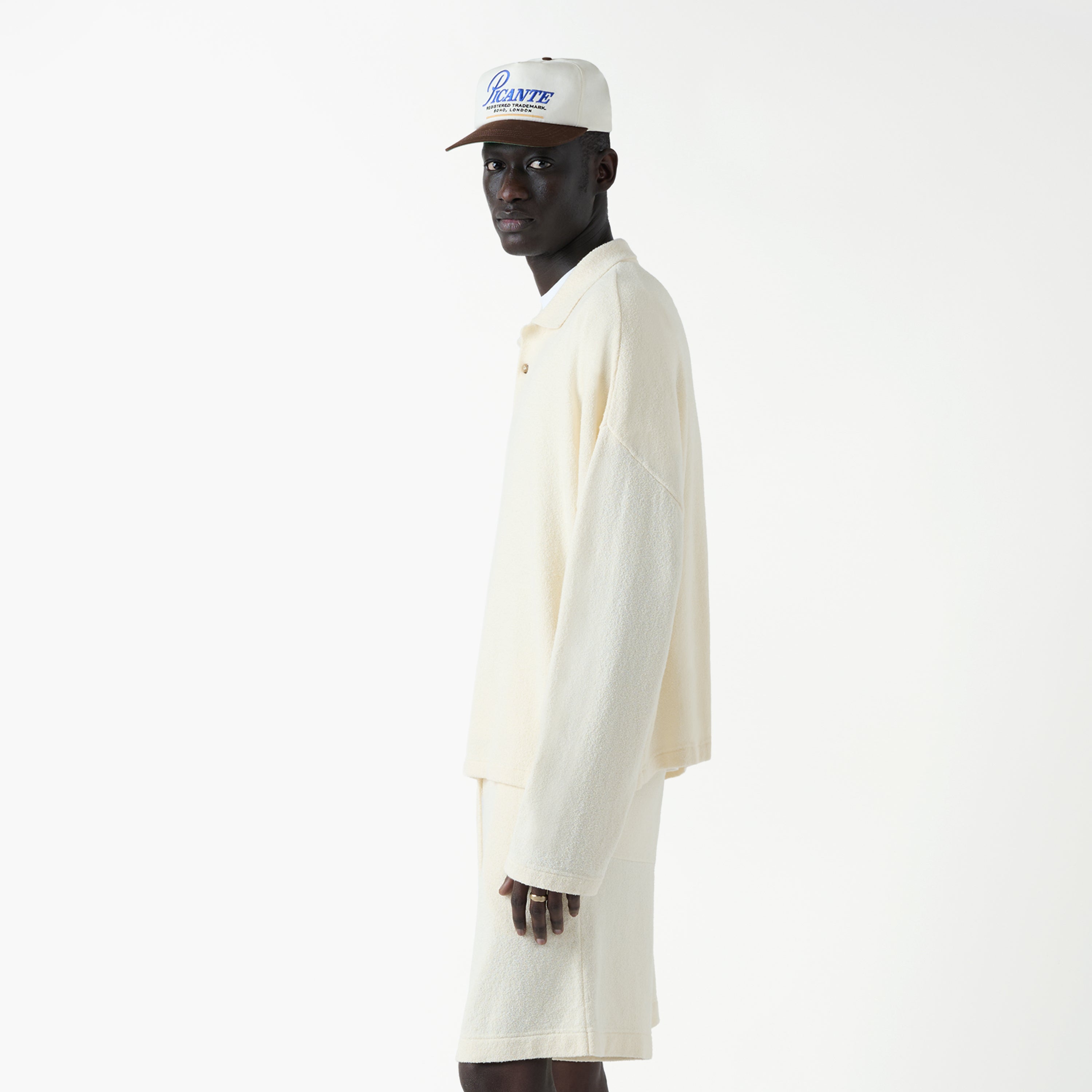 Boucle Longsleeve Polo Shirt