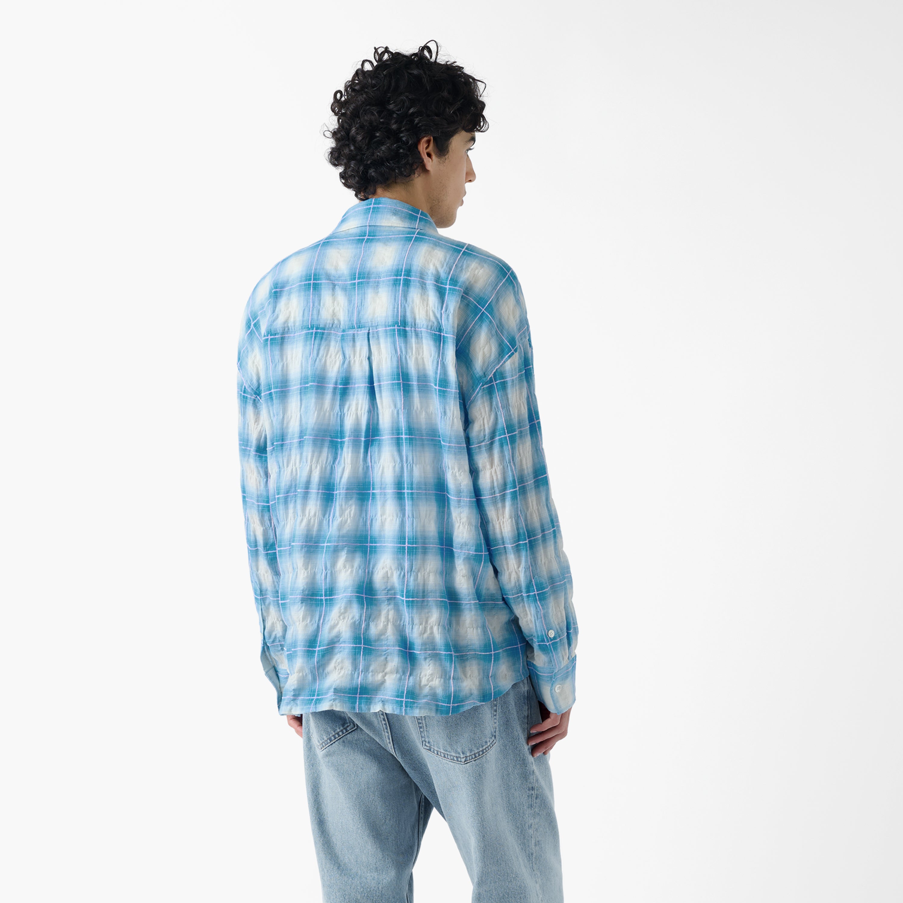 Rocco Shirt Threadlight Crinkle Check
