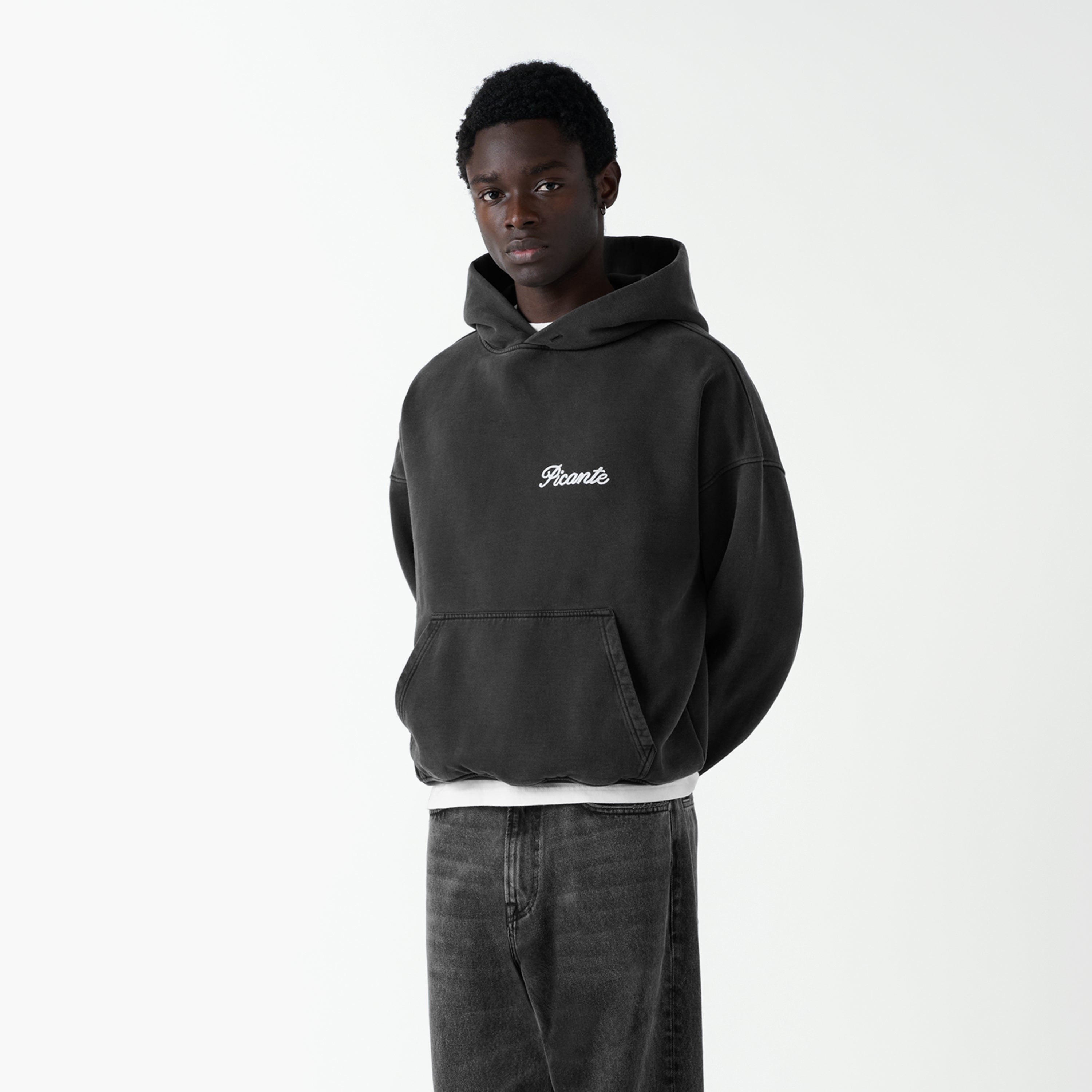 Tailor Chain Stitch Hoodie Vintage Black – PICANTE