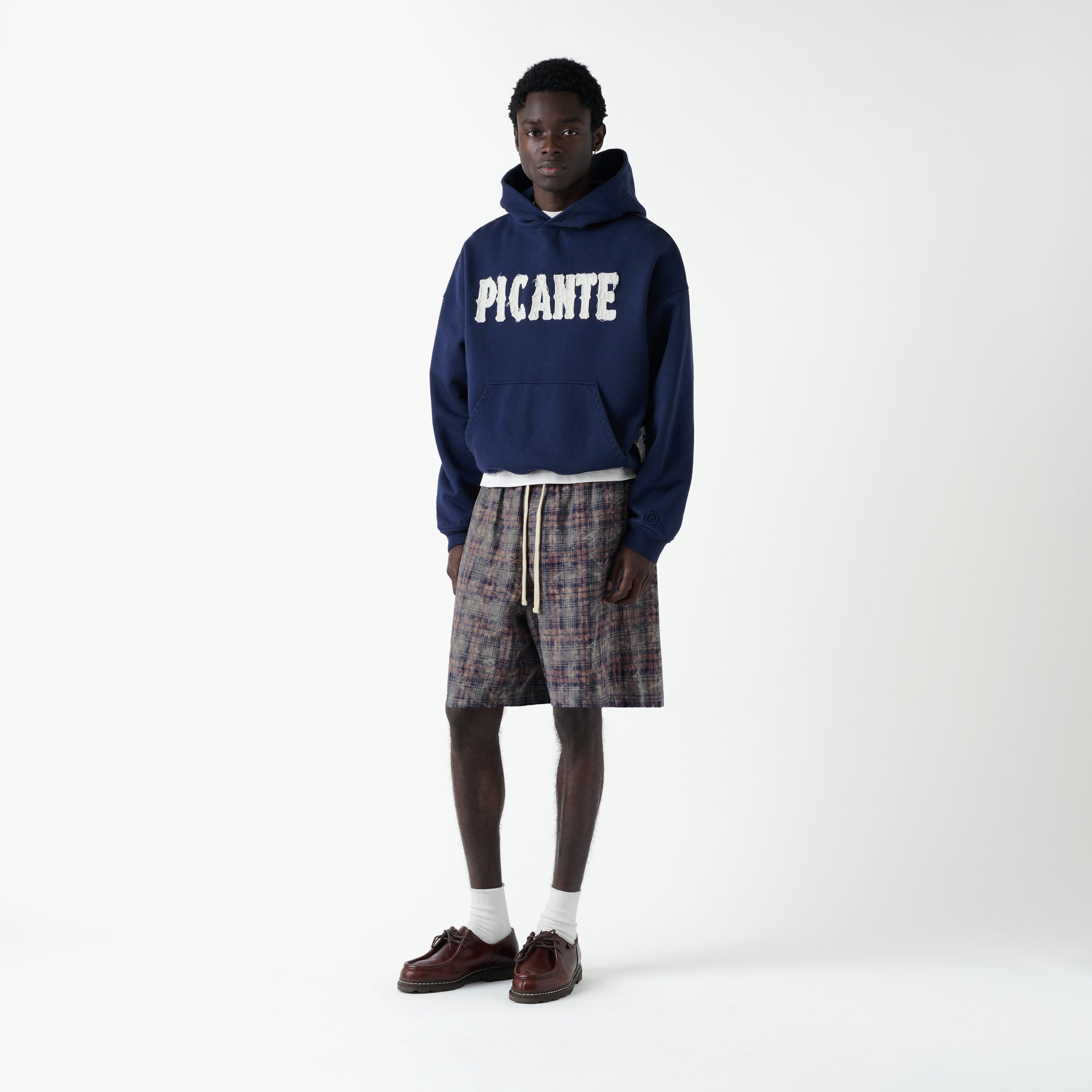 Rocco Shirting Shorts Bleached Check