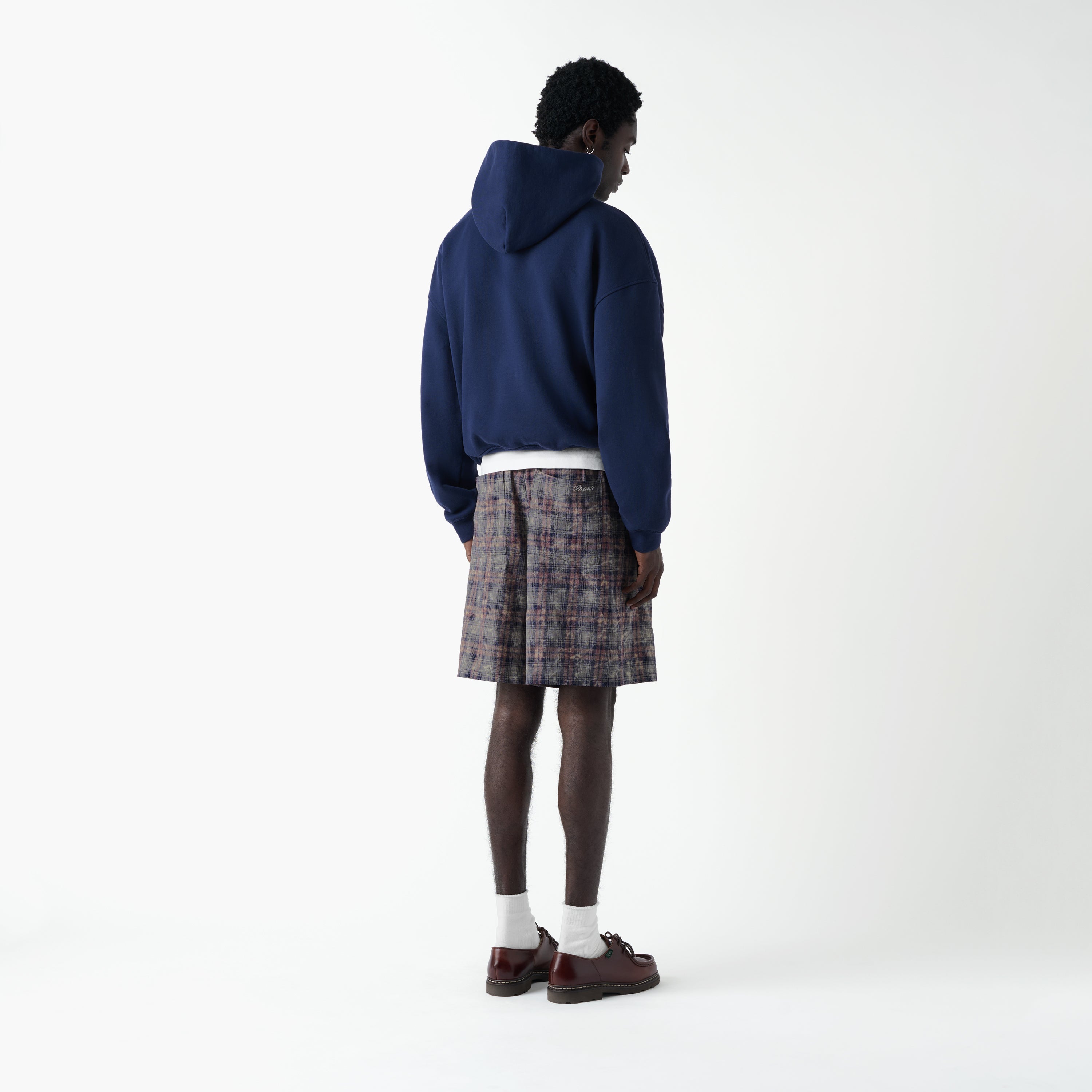 Rocco Shirting Shorts Bleached Check
