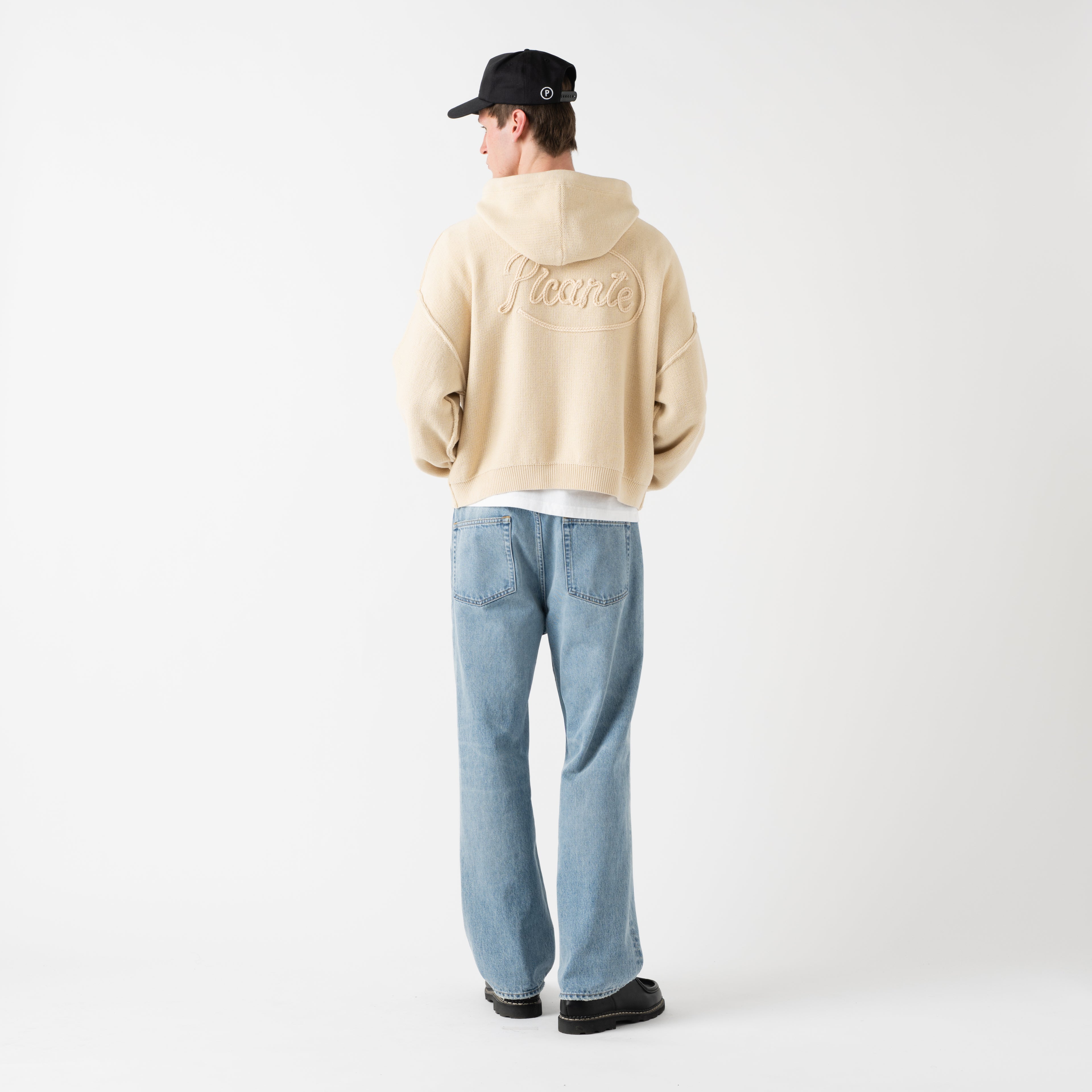 Senna Reverse Seam Knit Hoodie