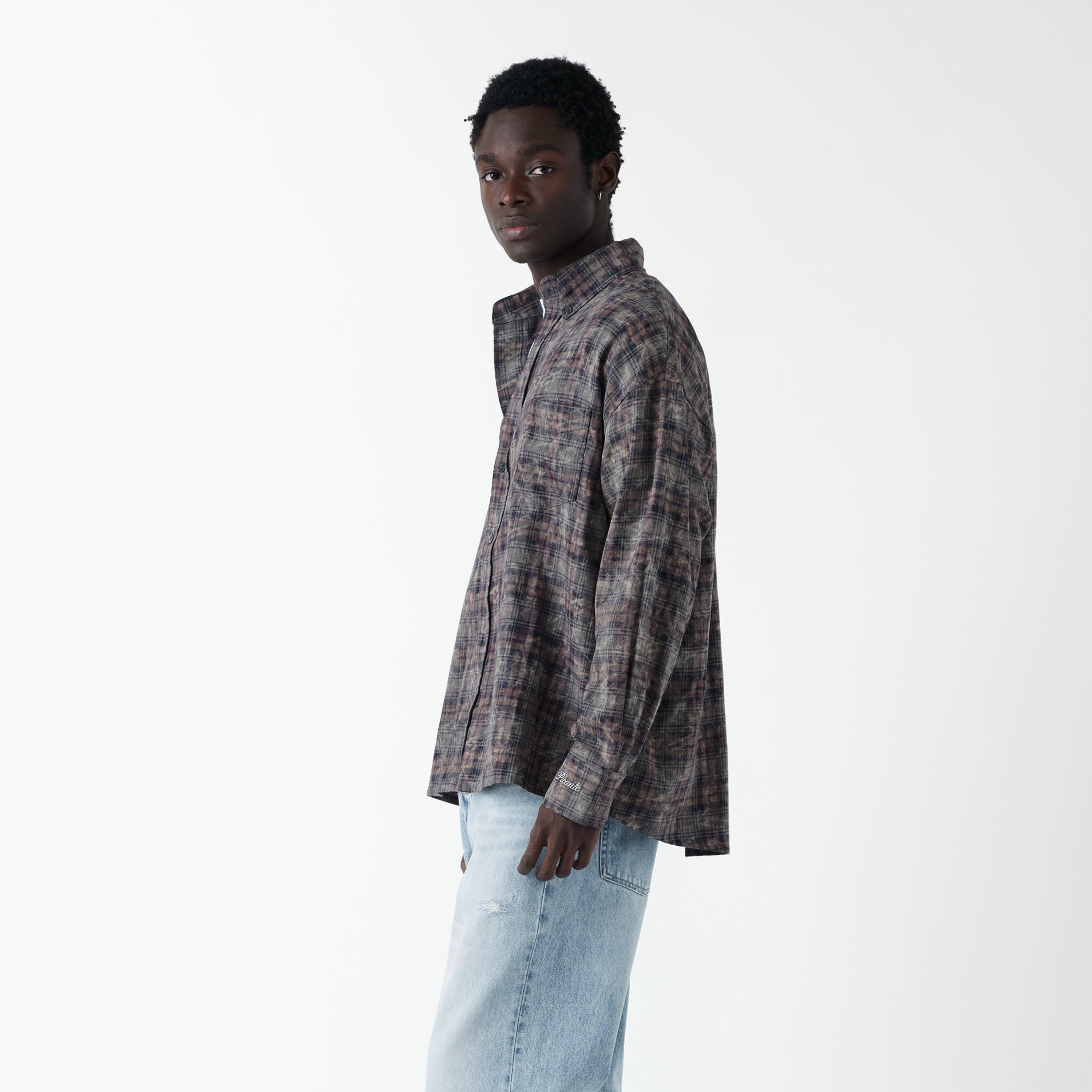 Rocco Shirt Bleached Check