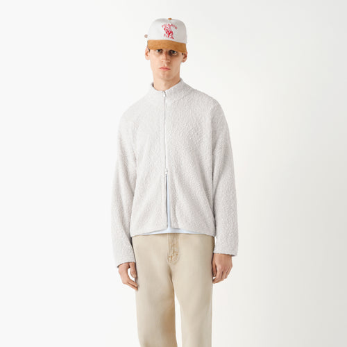 Boucle Hover Zip-Through Knit