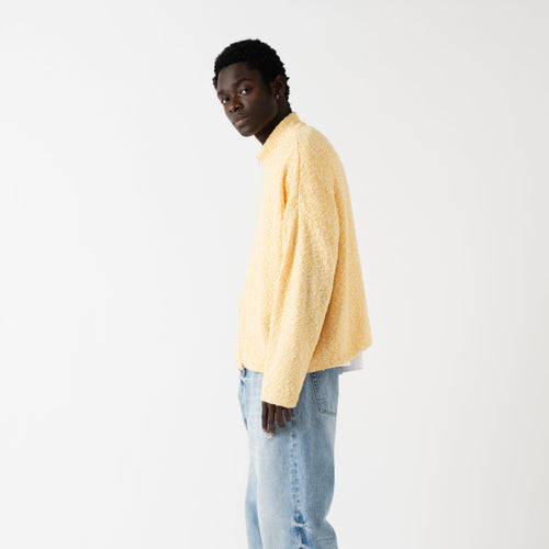 Boucle Hover Zip-Through Knit