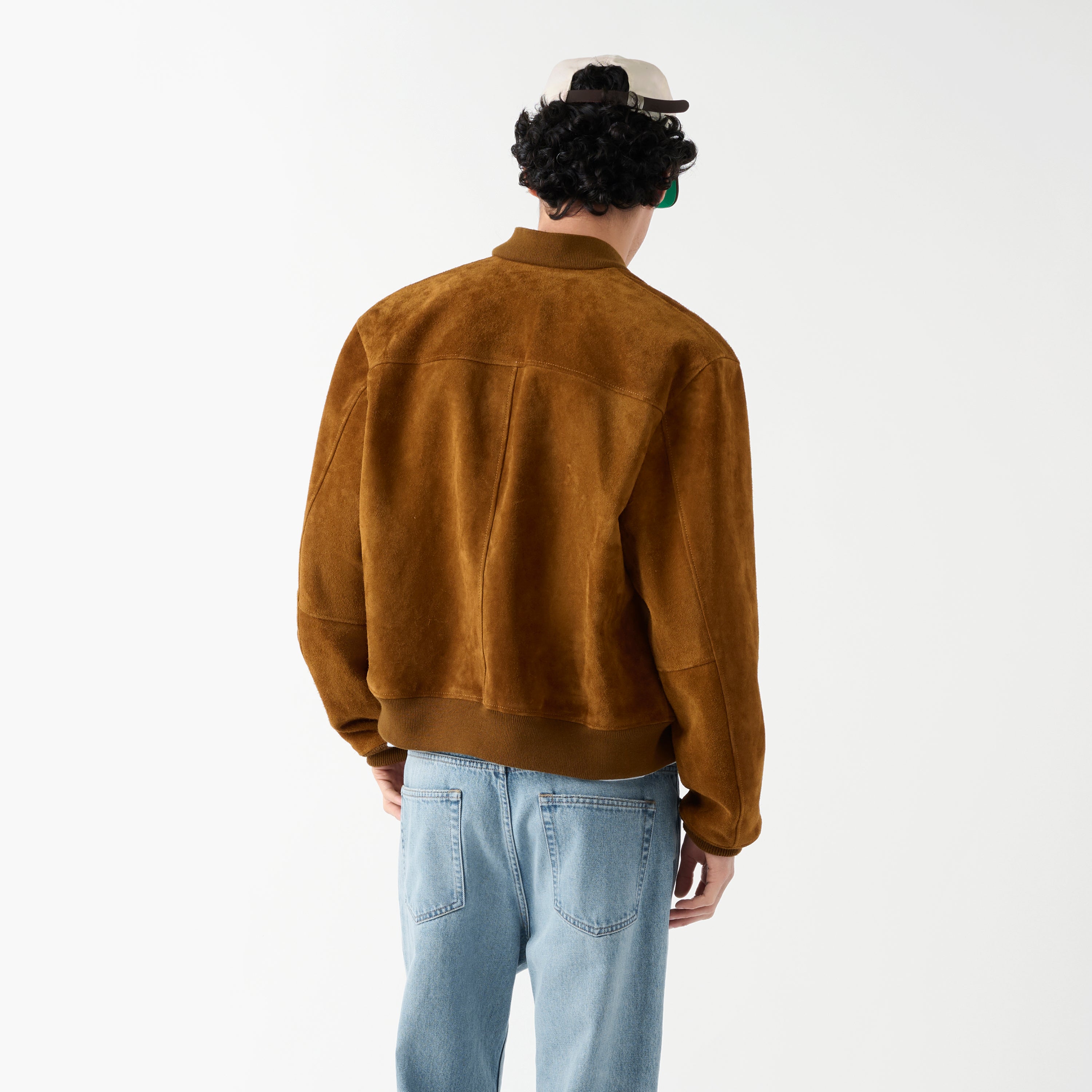 Suede Bomber Jacket