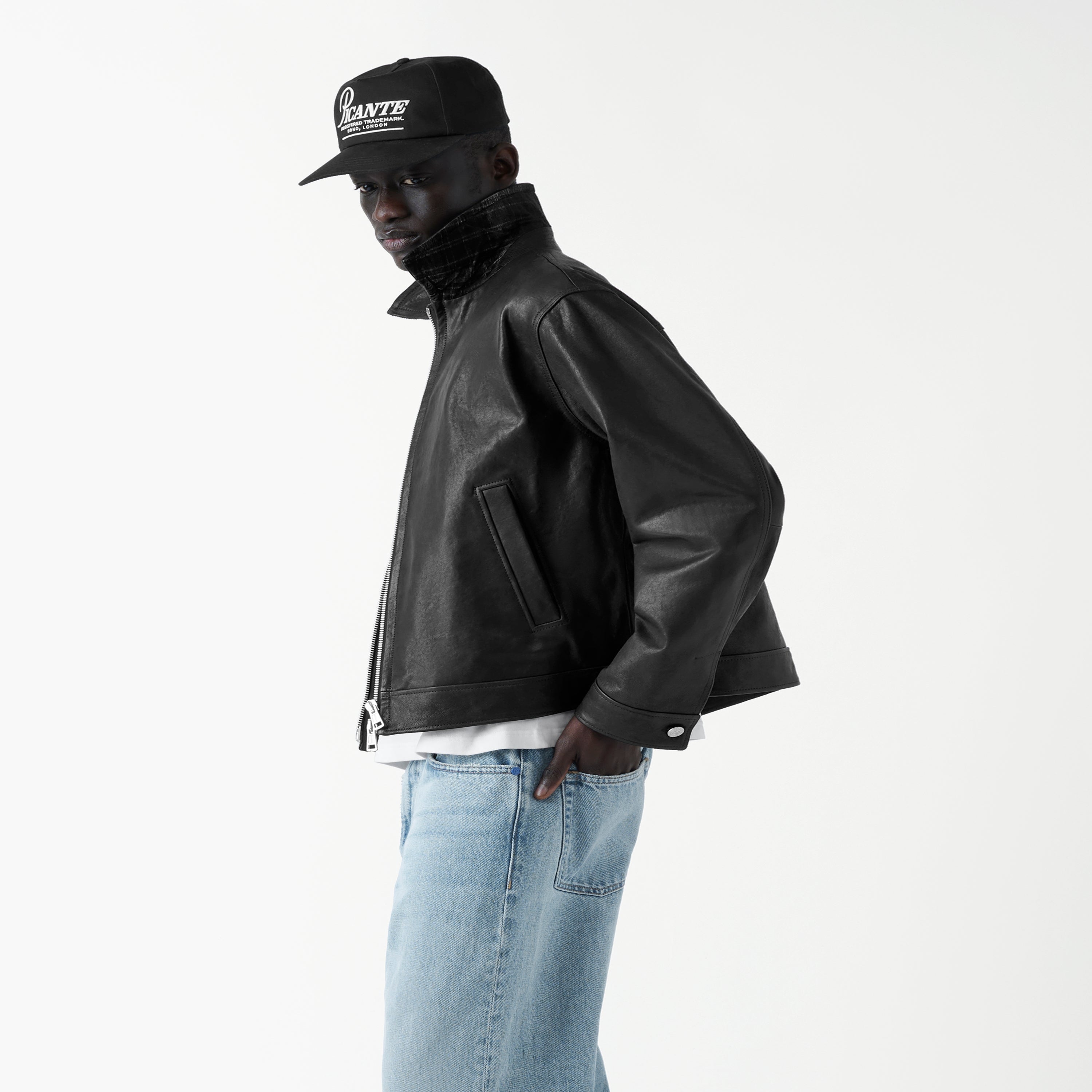 Leather Lambskin Trucker