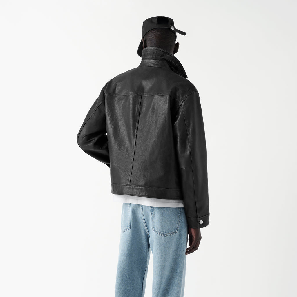 Leather Lambskin Trucker
