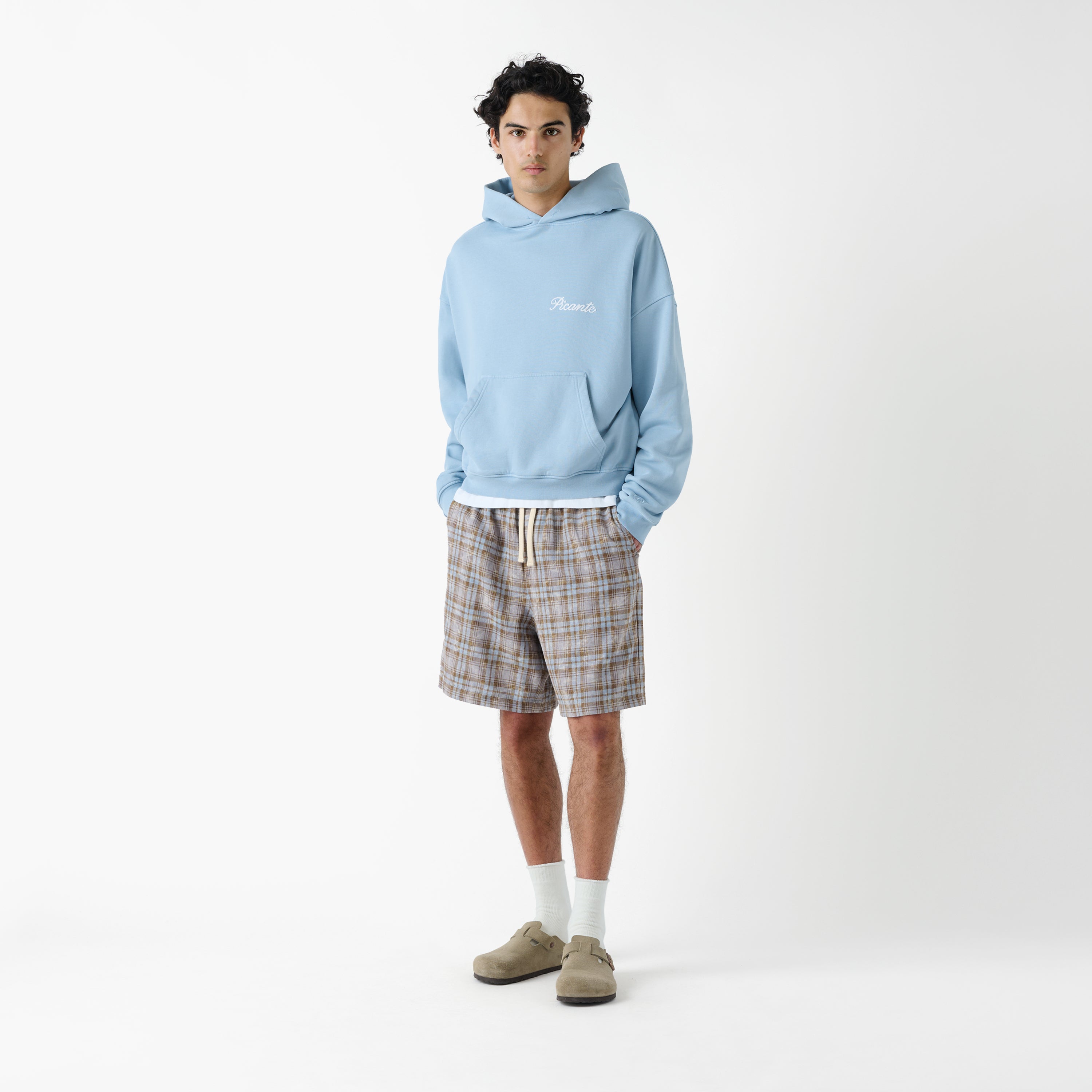 Rocco Shirting Shorts Bleached Check