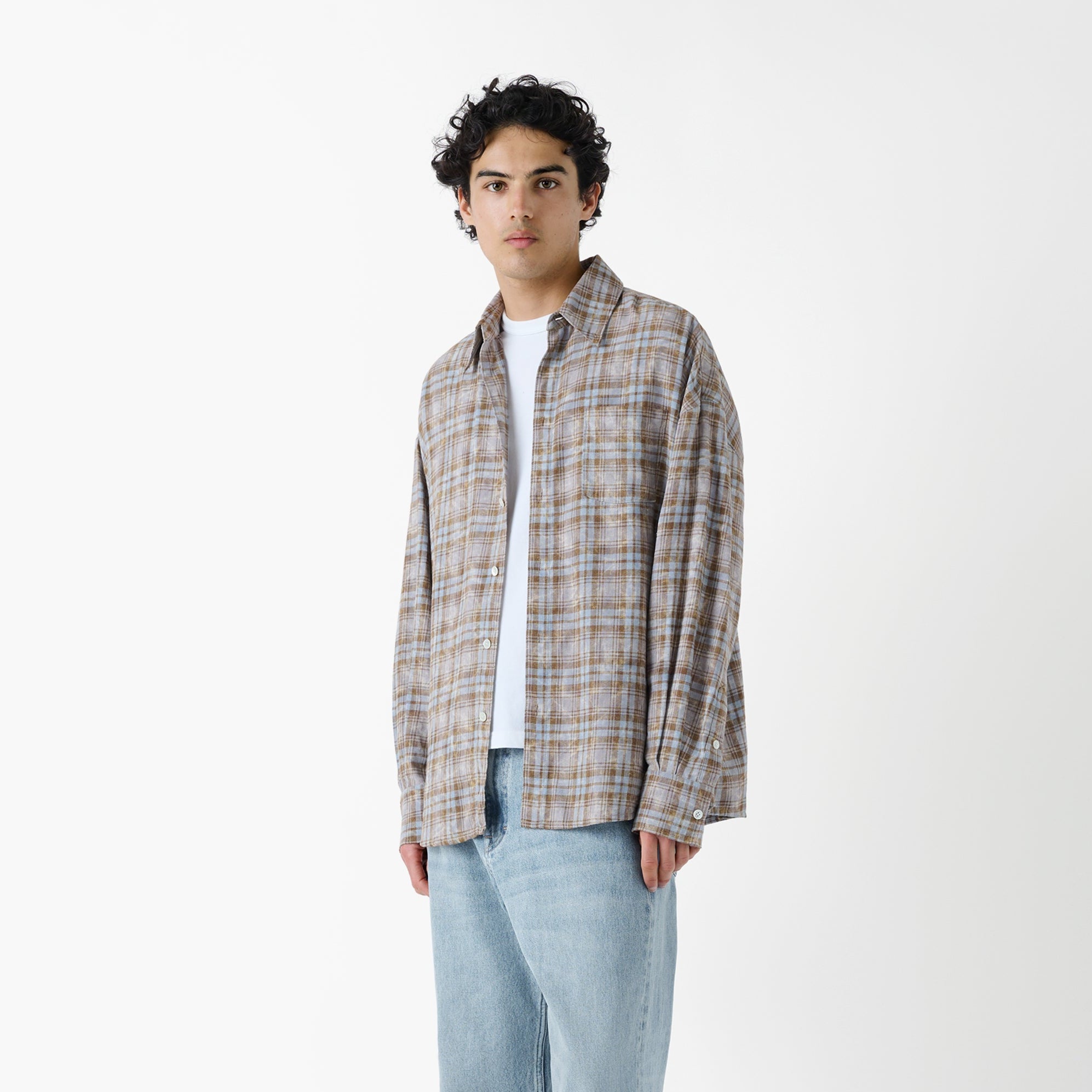 Rocco Shirt Bleached Check