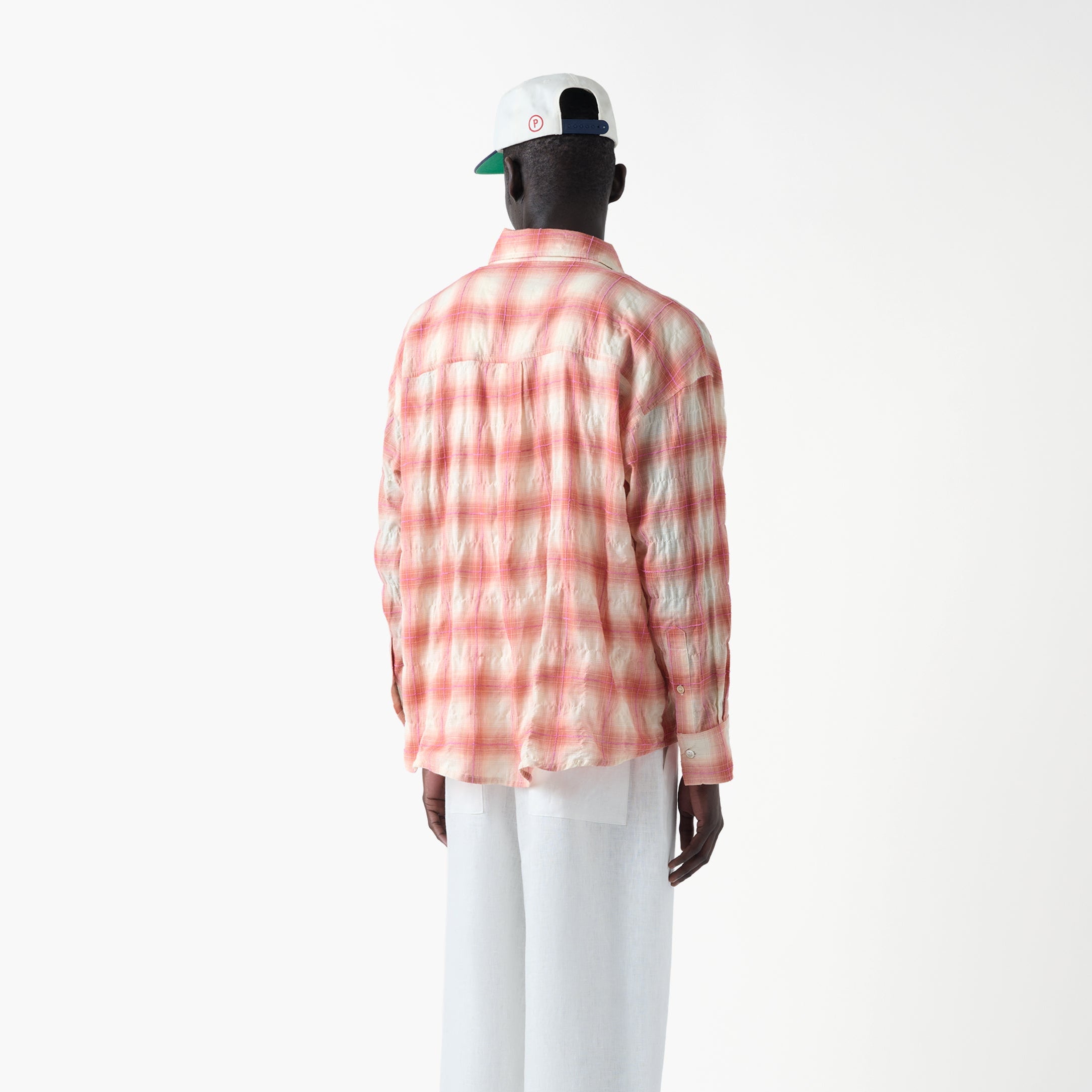 Rocco Shirt Threadlight Crinkle Check