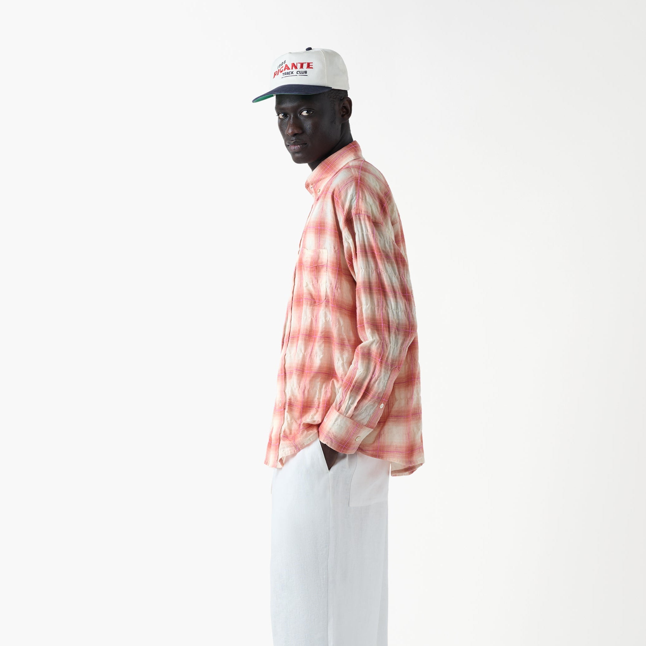 Rocco Shirt Threadlight Crinkle Check