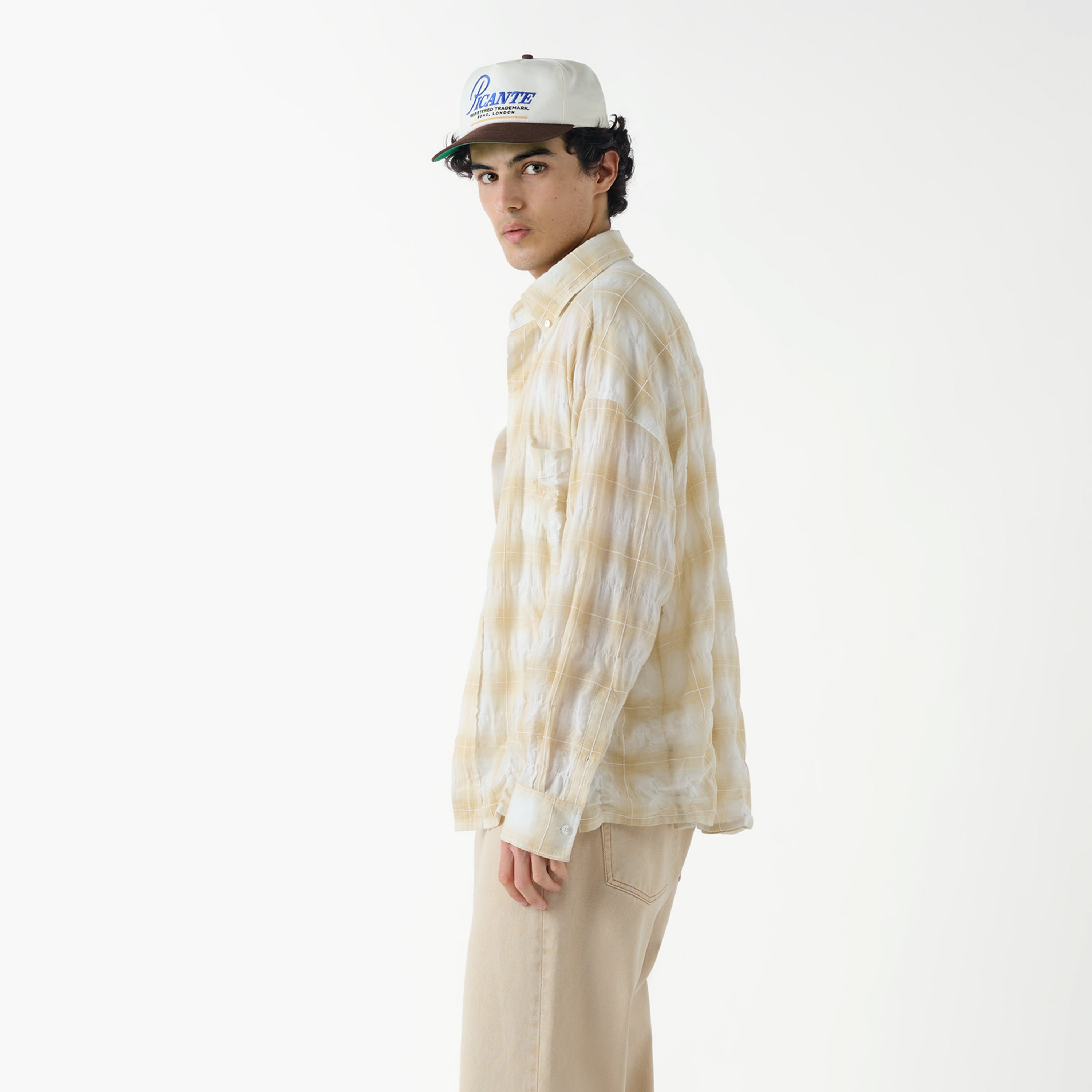 Rocco Shirt Threadlight Crinkle Check