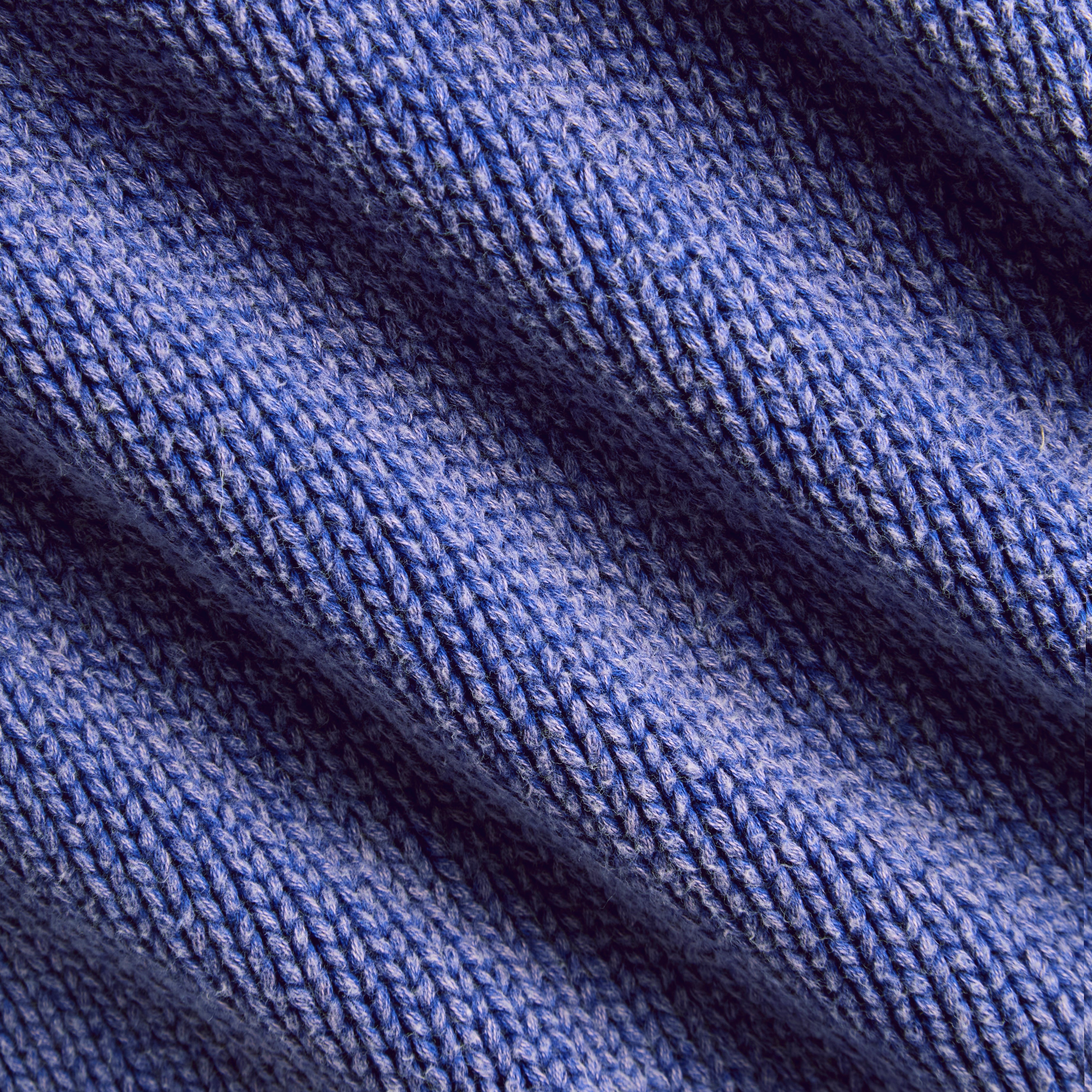 Washed Raw Edge Roll-Neck Sweater