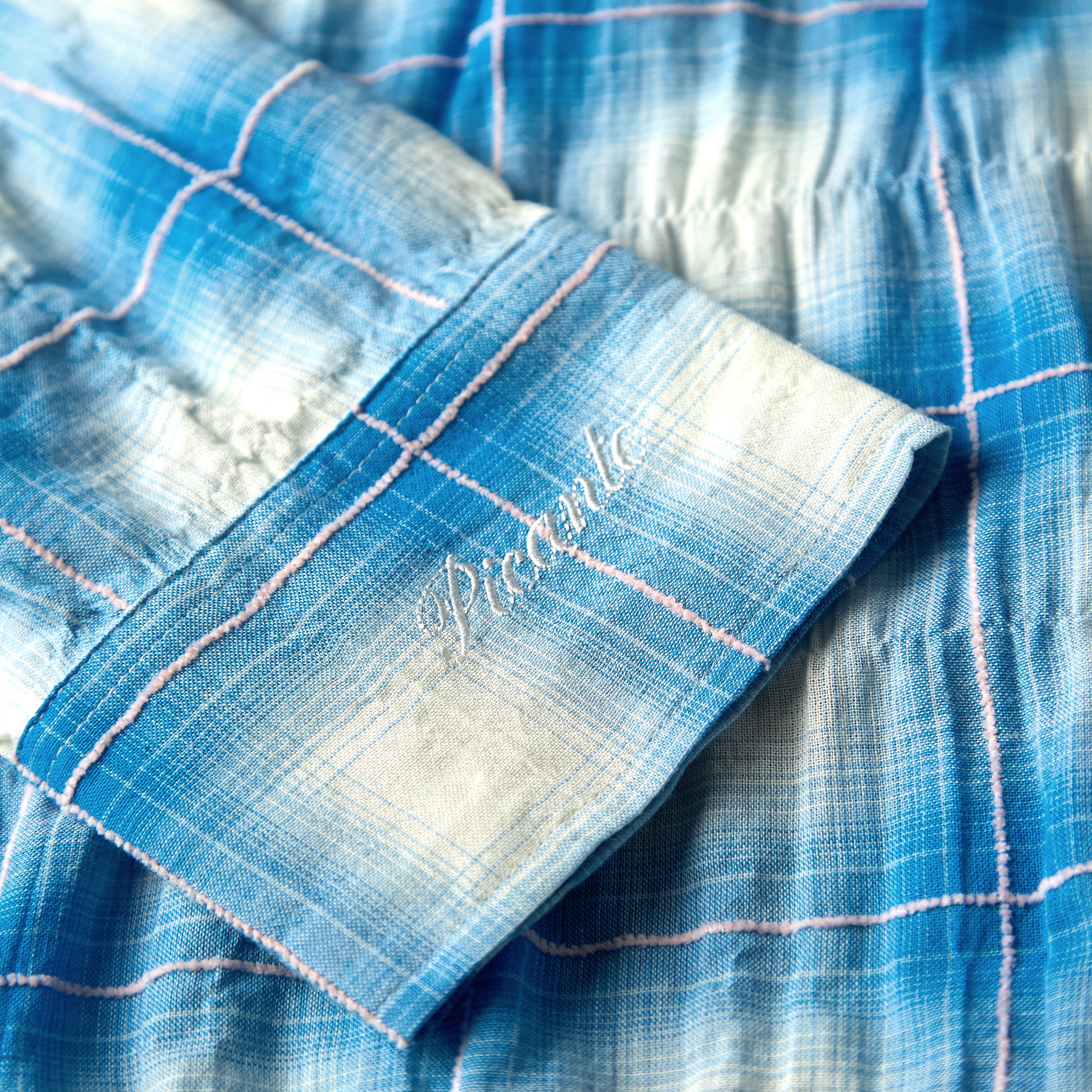 Rocco Shirt Threadlight Crinkle Check