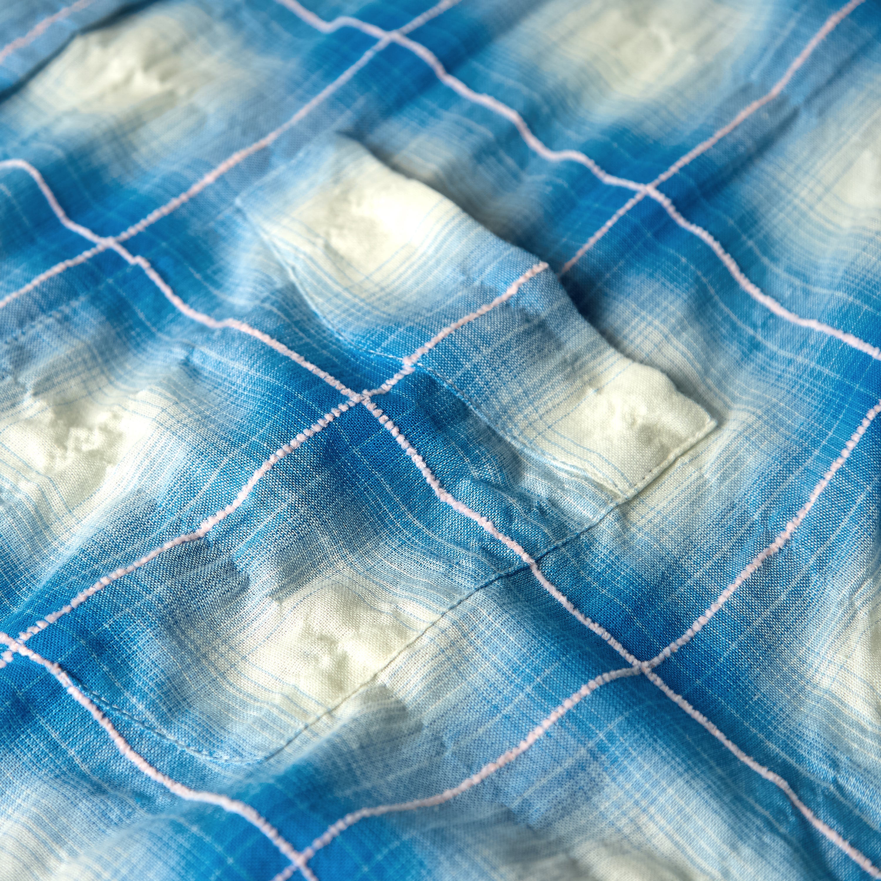 Rocco Shirt Threadlight Crinkle Check