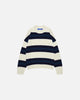 Boucle Knit Striped Sweater