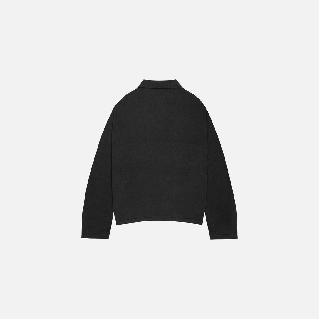 BOUCLE LONGSLEEVE POLO SHIRT