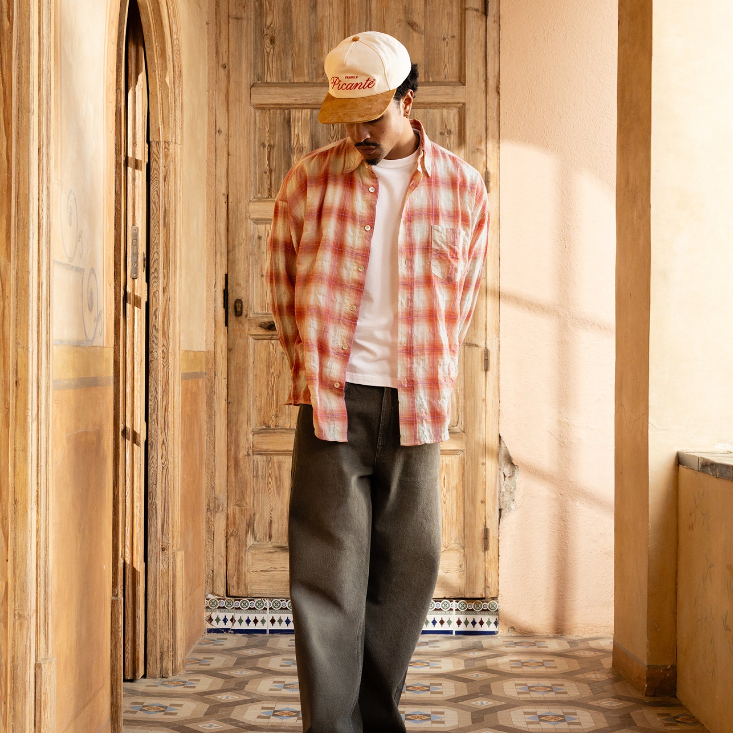Rocco Shirt Threadlight Crinkle Check