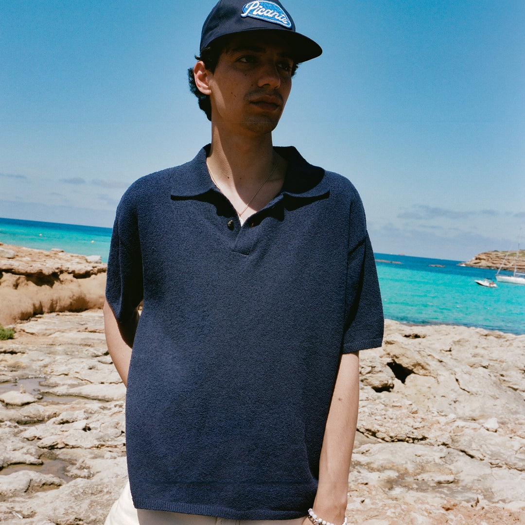 BOUCLE SHORTSLEEVE POLO SHIRT