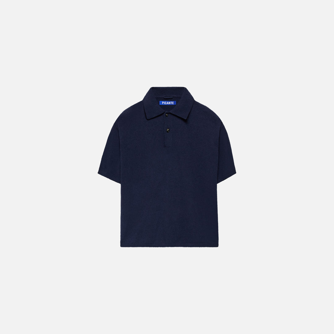 BOUCLE SHORTSLEEVE POLO SHIRT