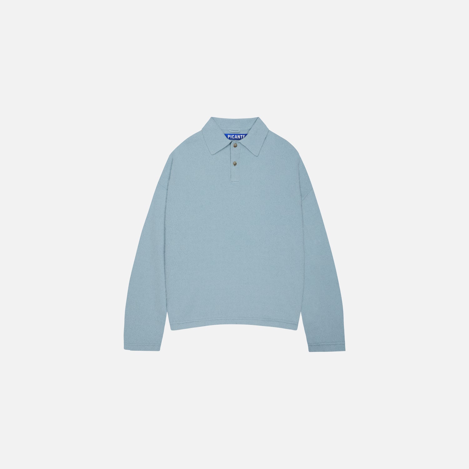 BOUCLE LONGSLEEVE POLO SHIRT