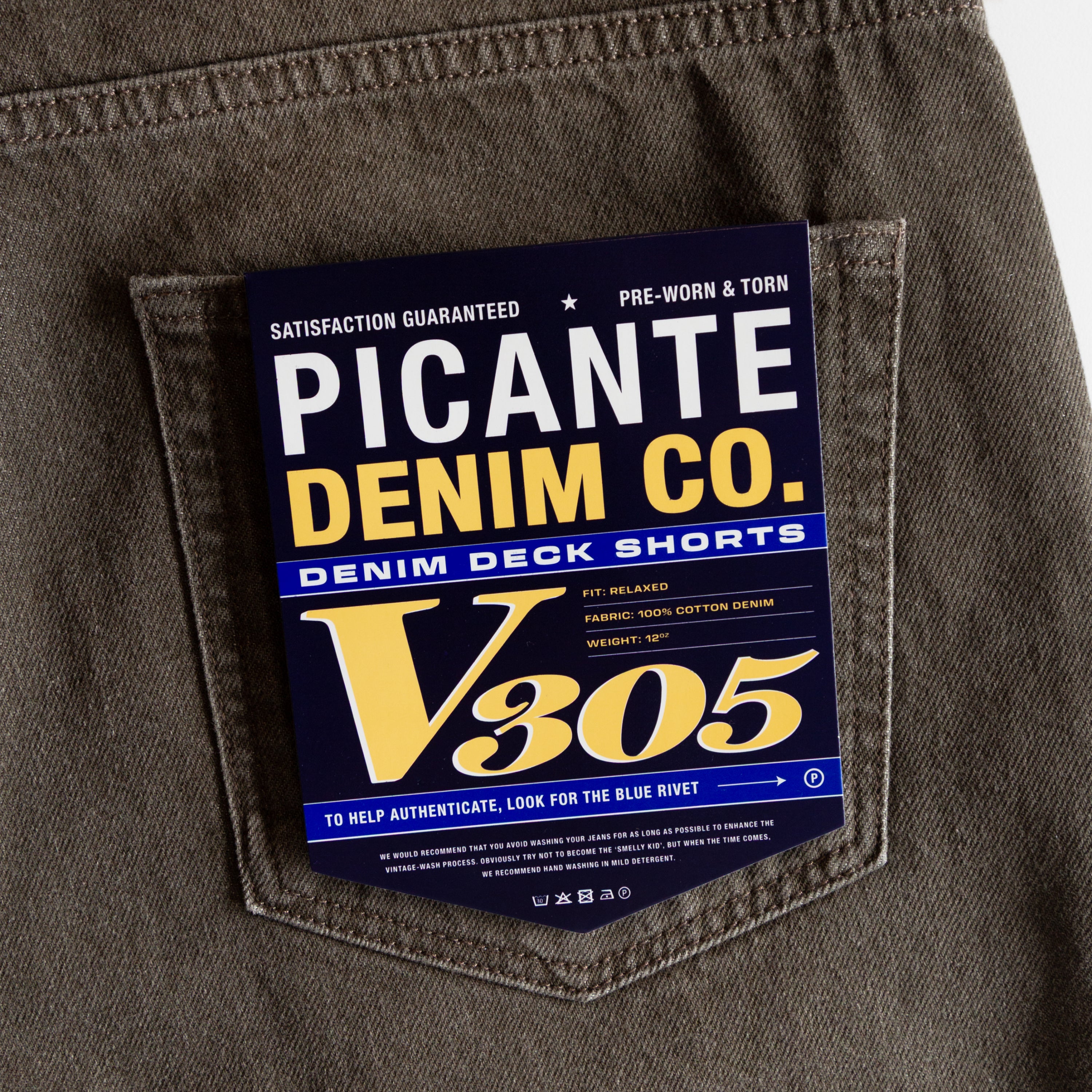 Denim Deck Shorts V305