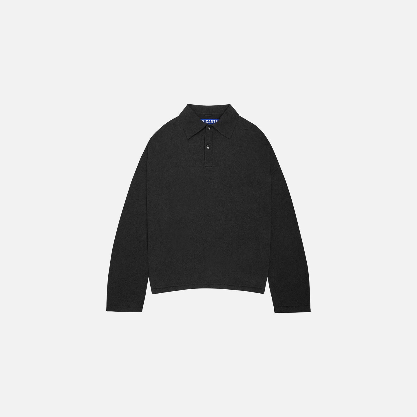 BOUCLE LONGSLEEVE POLO SHIRT