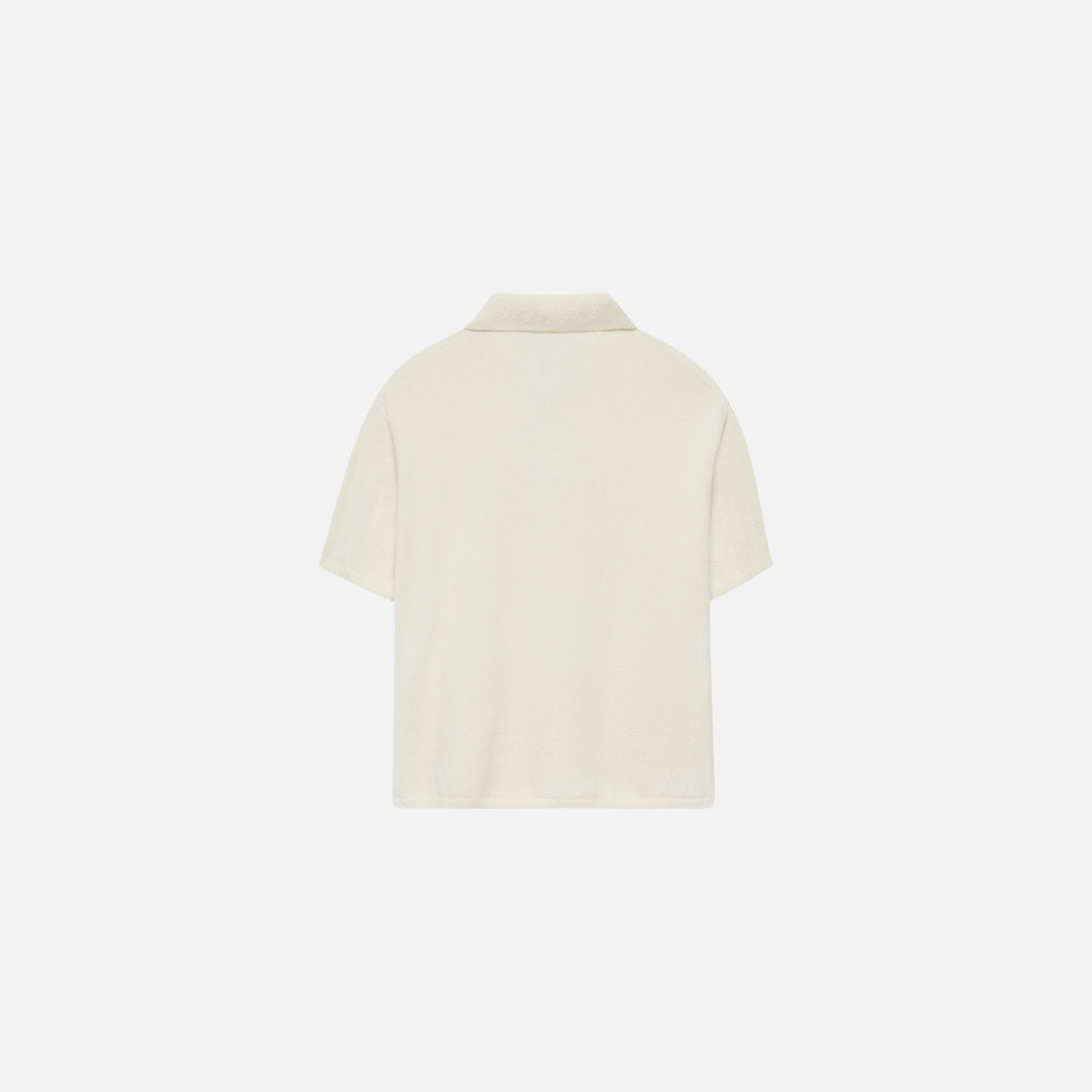 BOUCLE SHORTSLEEVE POLO SHIRT